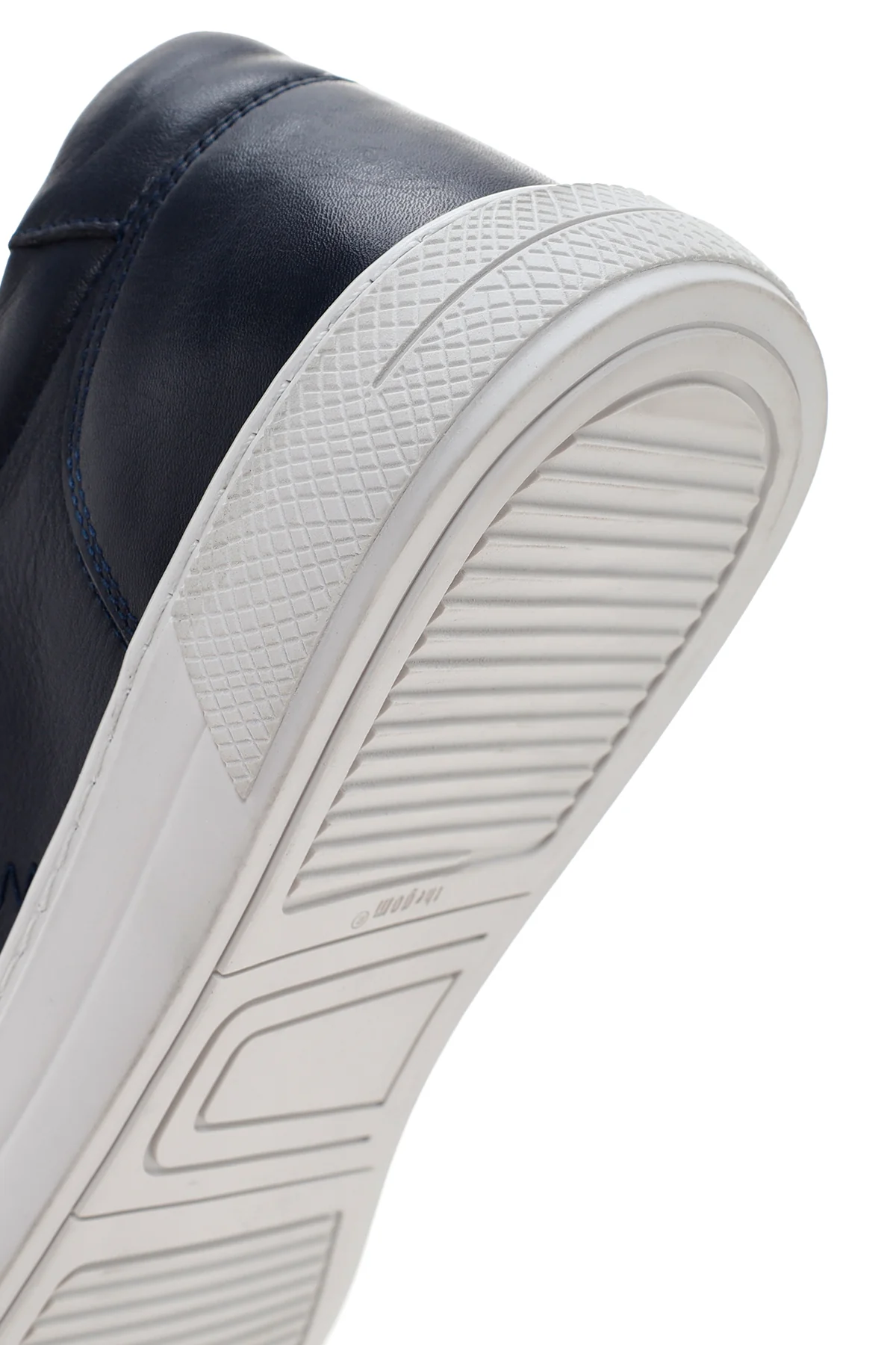 Erkek Lacivert Bağcıklı Deri Sneaker - Image 8