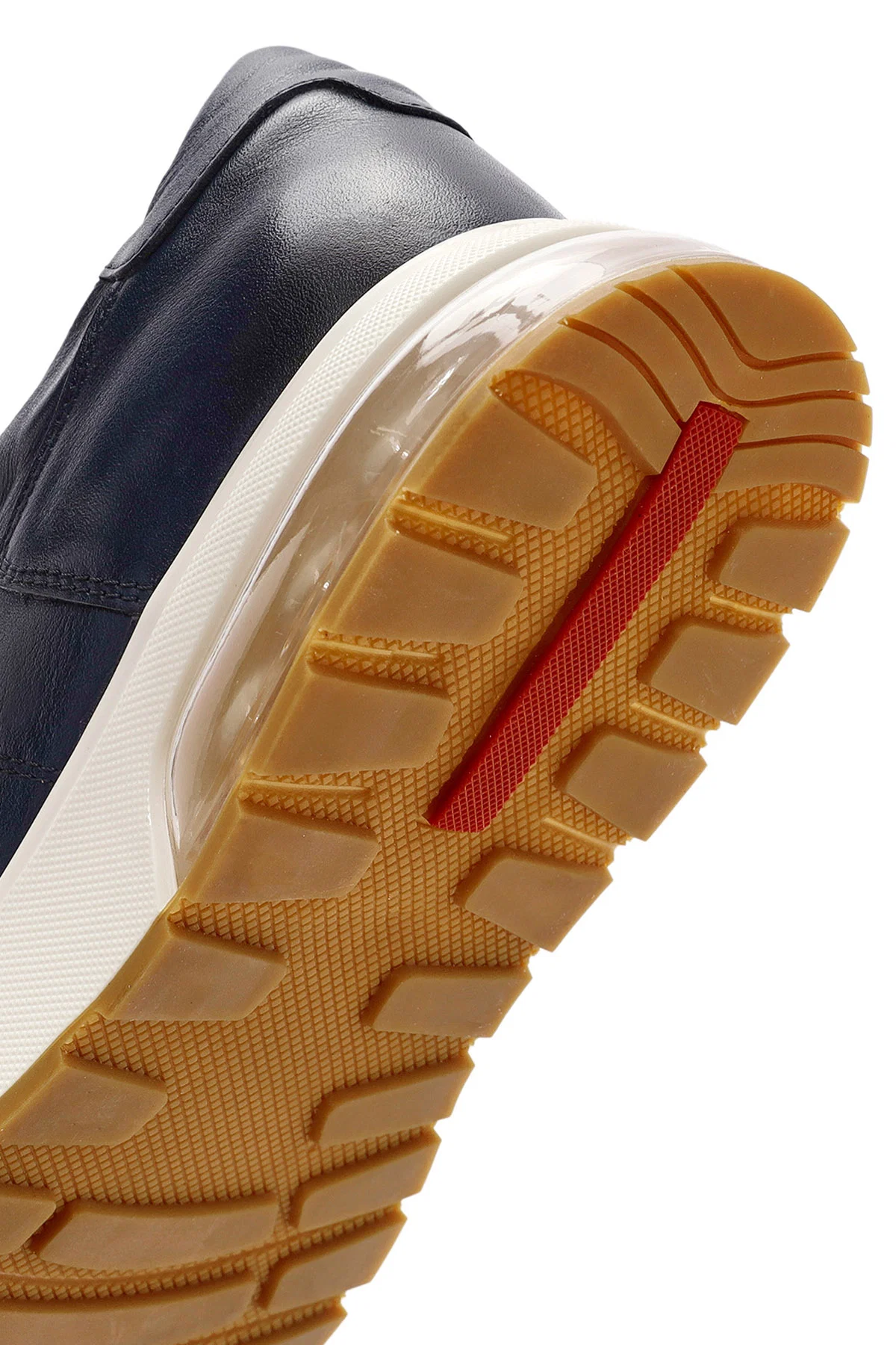 Erkek Lacivert Bağcıklı Deri Sneaker - Image 8