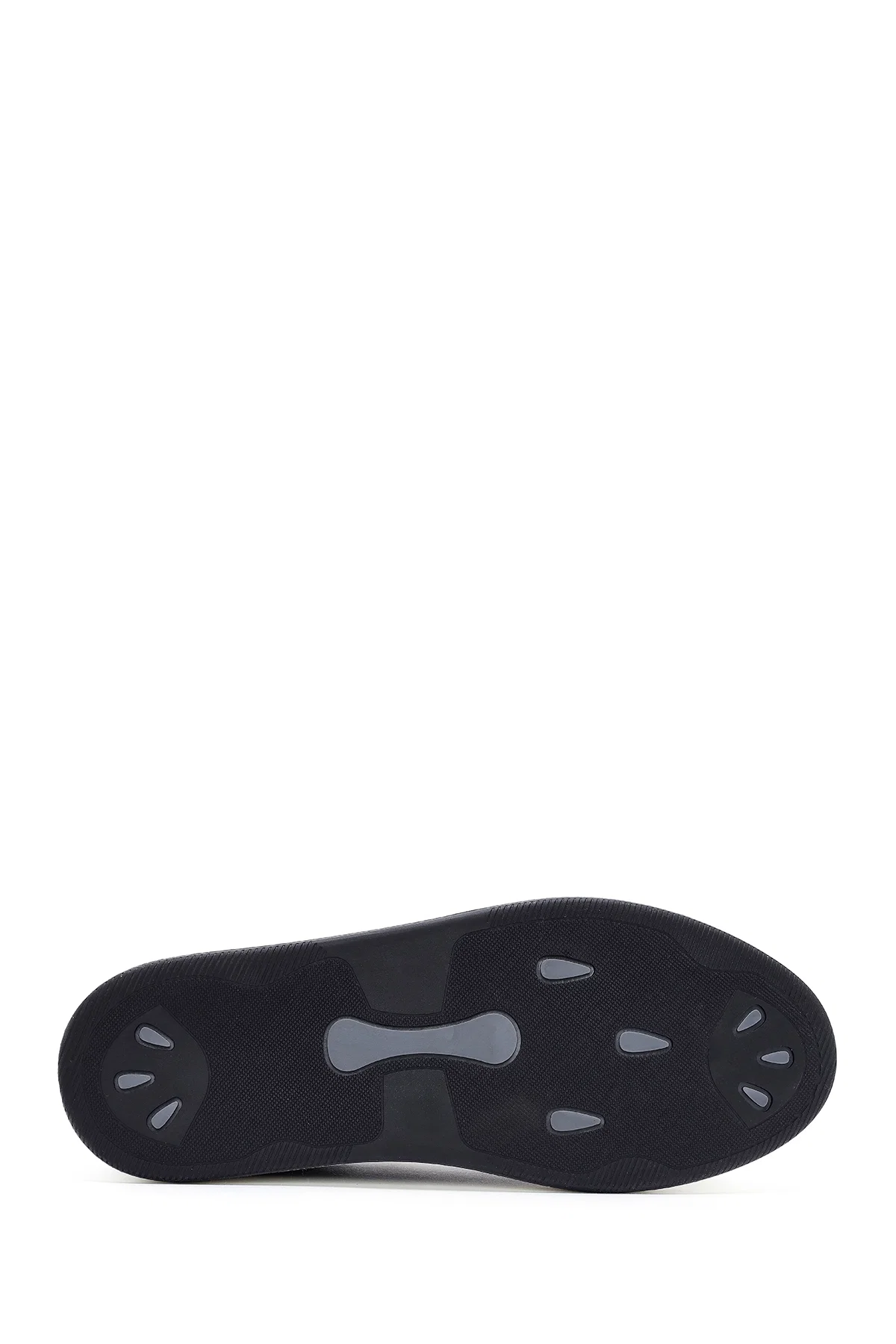 Erkek Lacivert Bağcıklı Deri Sneaker - Image 4