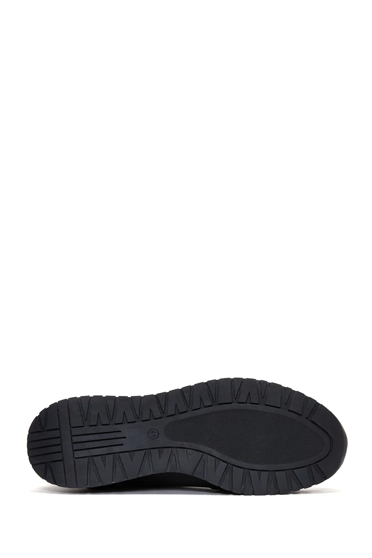 Erkek Lacivert Bağcıklı Deri Sneaker - Image 4