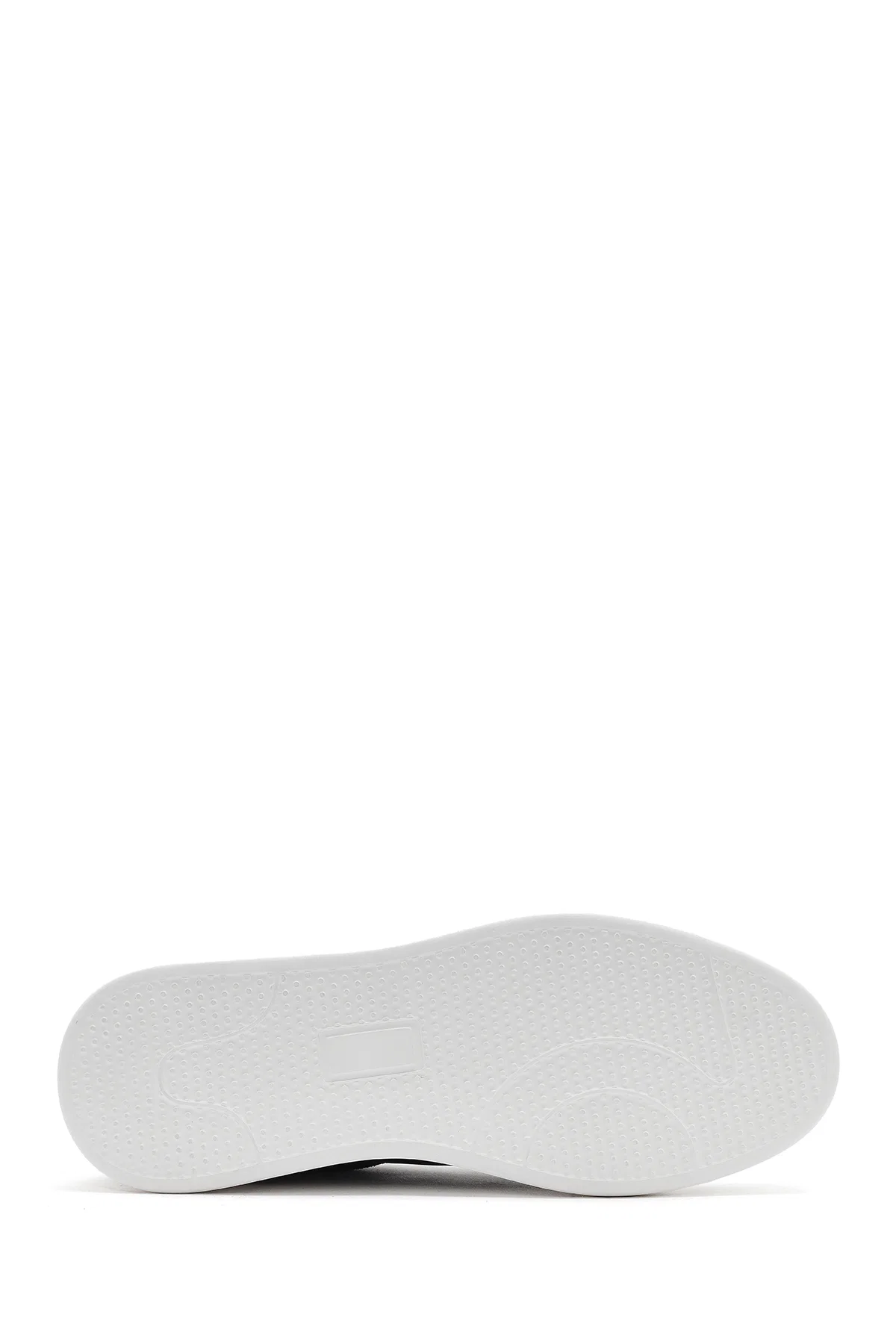 Erkek Lacivert Bağcıklı Deri Sneaker - Image 4