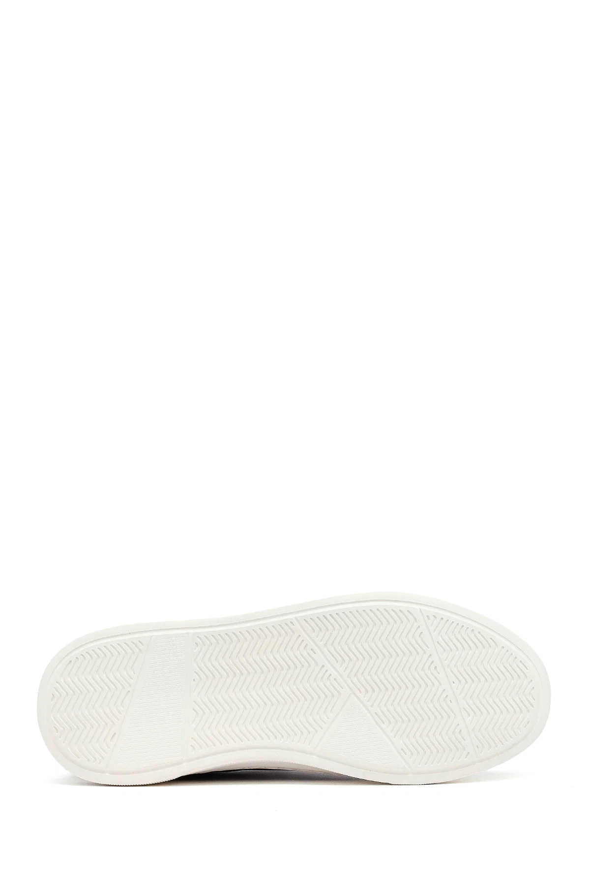 Erkek Lacivert Bağcıklı Deri Sneaker - Image 4
