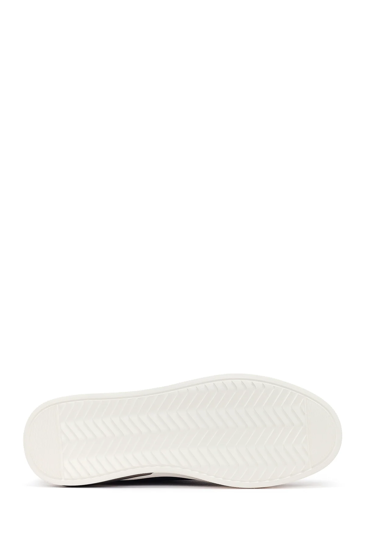 Erkek Lacivert Bağcıklı Deri Sneaker - Image 5