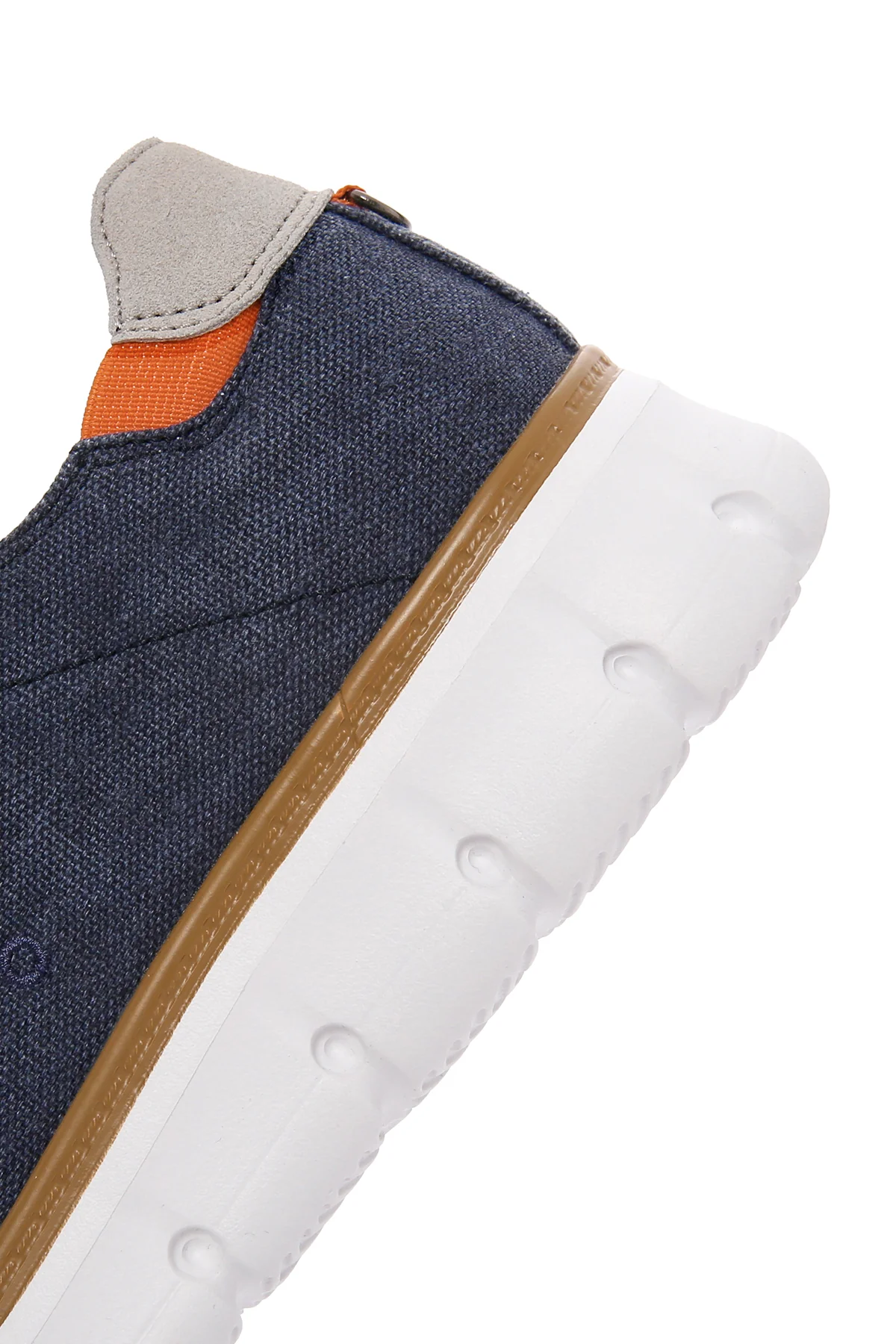 Erkek Lacivert Bağcıklı Kalın Tabanlı Kumaş Sneaker - Image 8