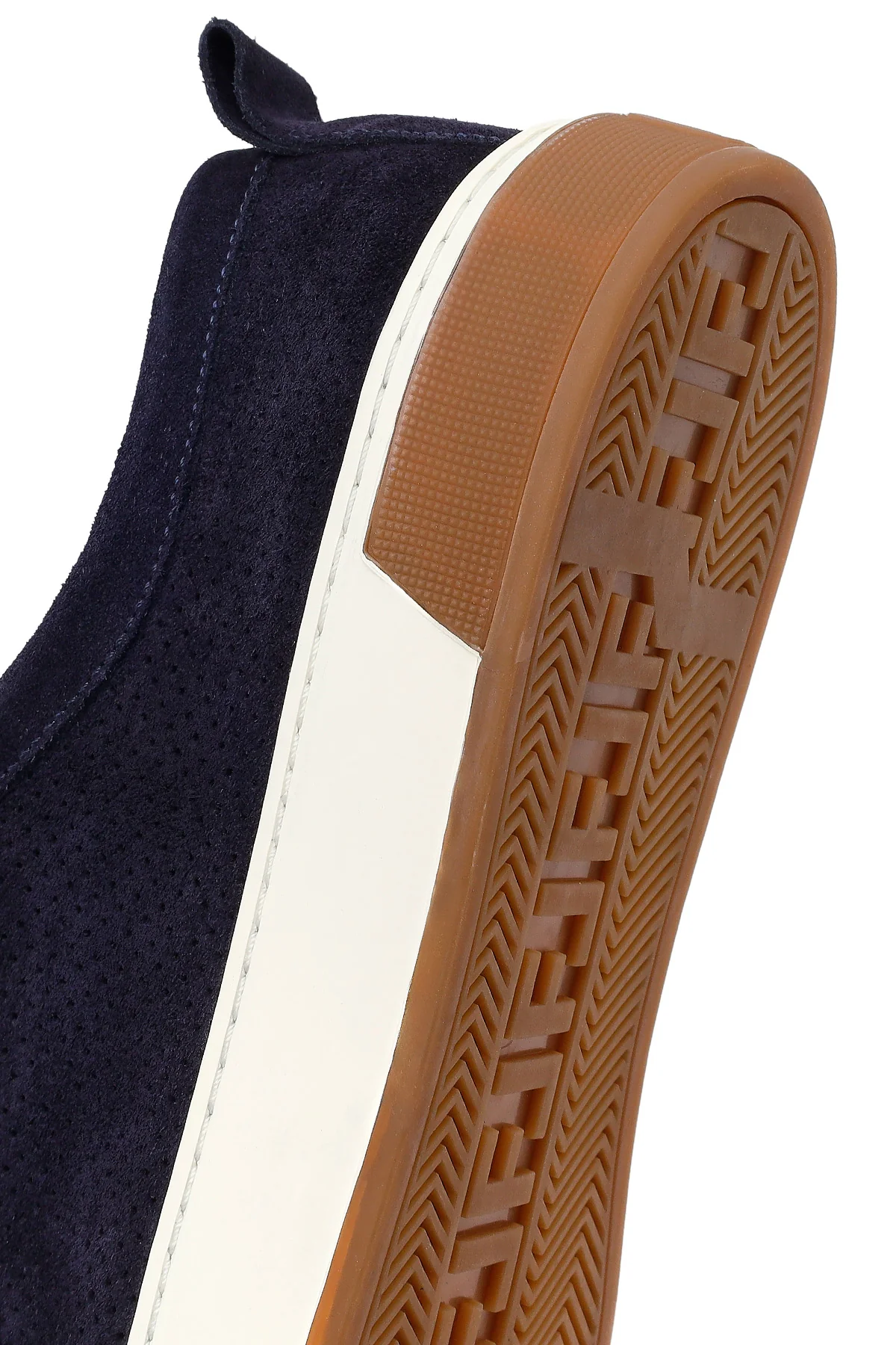 Erkek Lacivert Bağcıklı Süet Deri Sneaker - Image 8