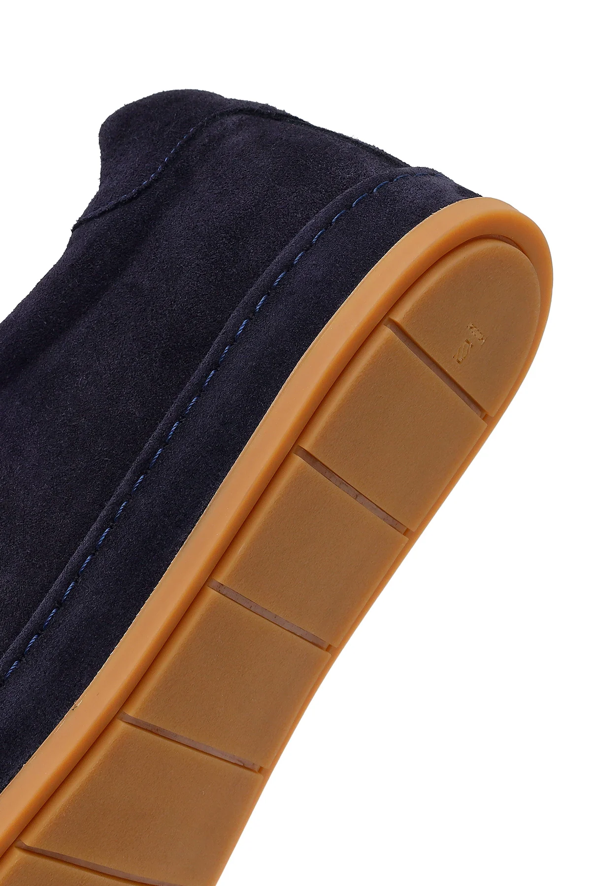 Erkek Lacivert Bağcıklı Süet Deri Sneaker - Image 8