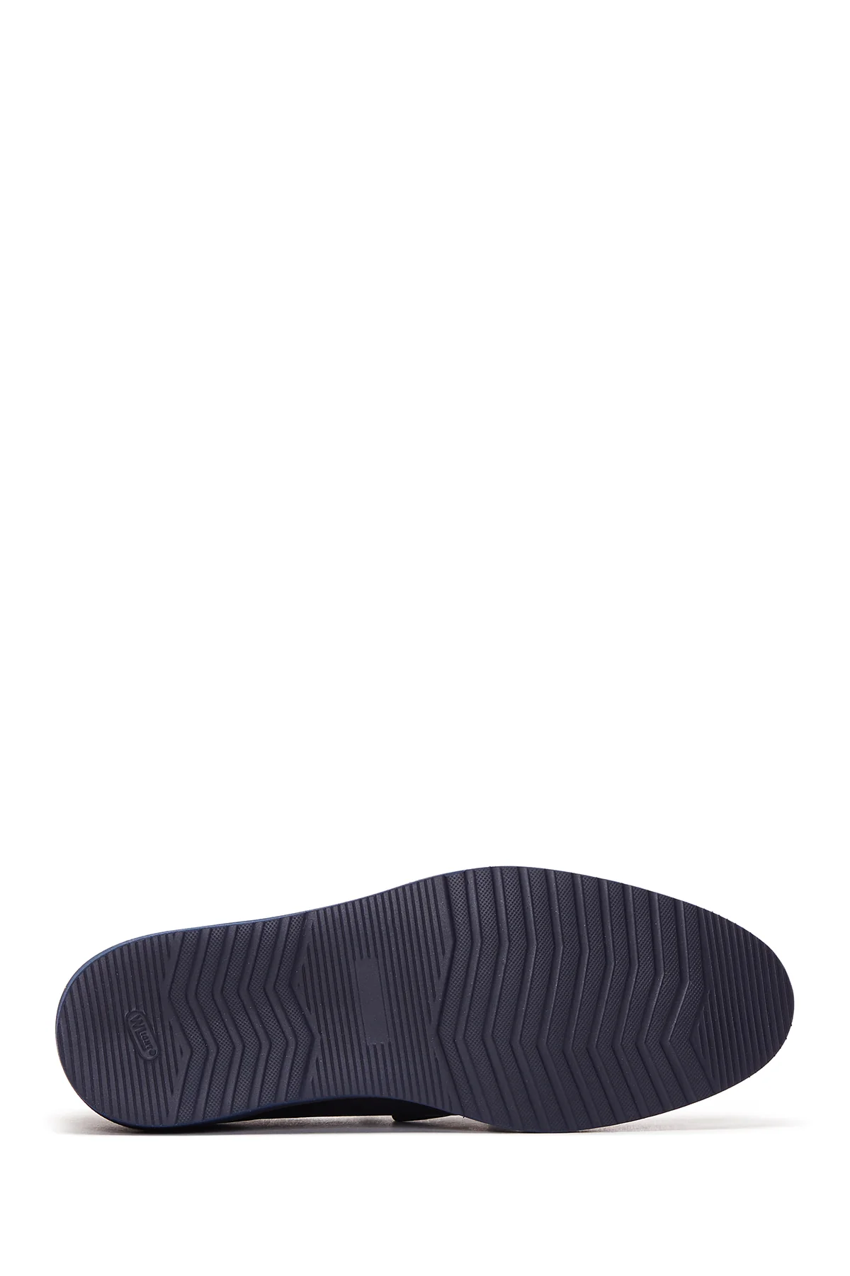 Erkek Lacivert Deri Baskılı Casual Loafer - Image 4