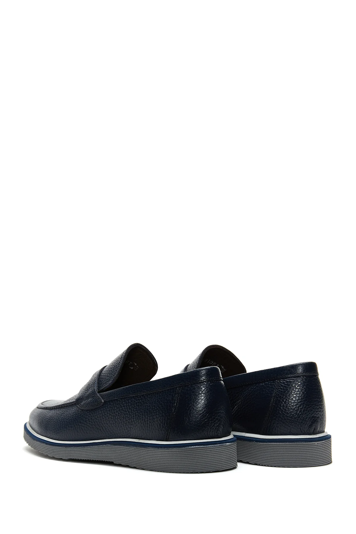 Erkek Lacivert Deri Casual Loafer - Image 5
