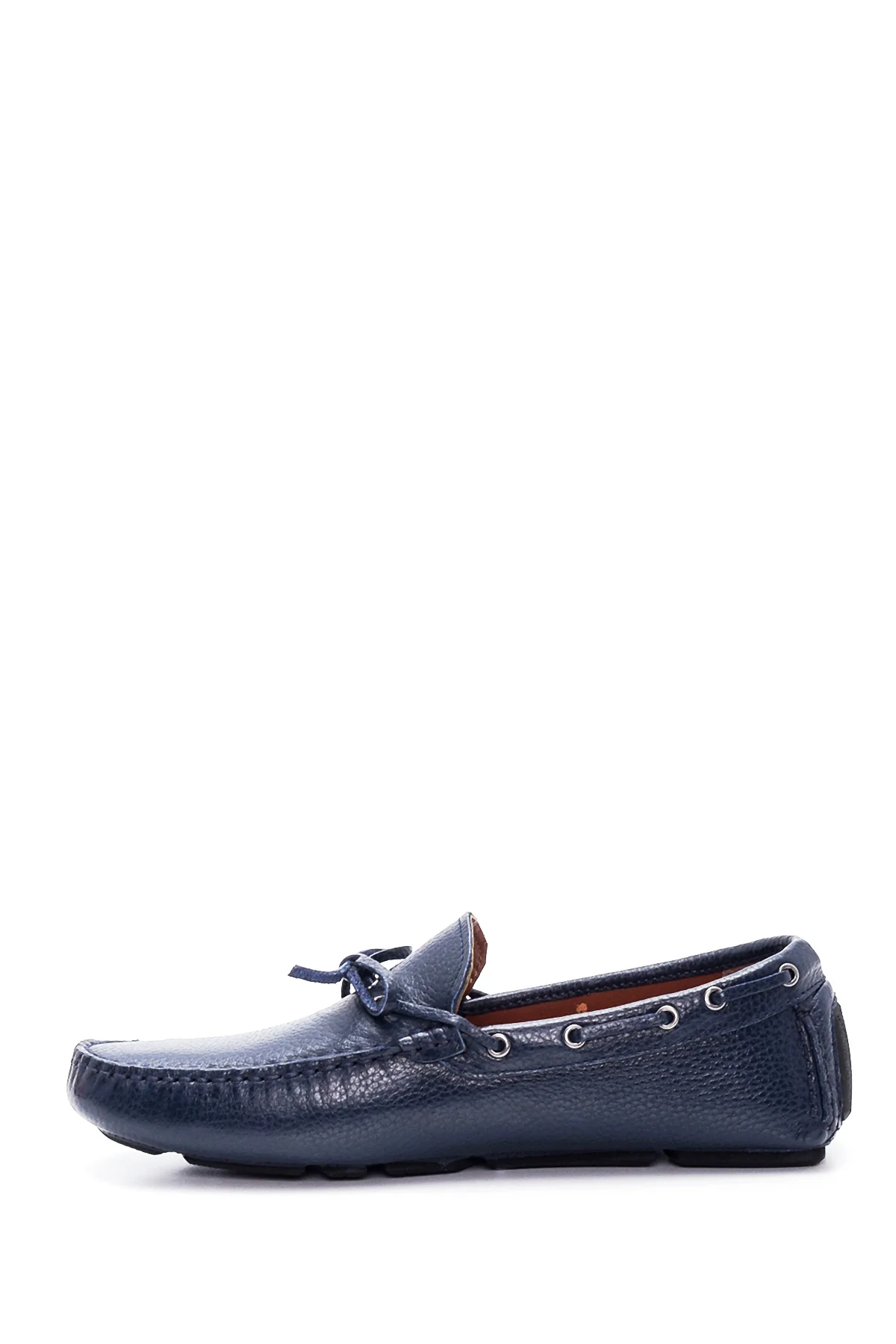 Erkek Lacivert Deri Casual Loafer - Image 2
