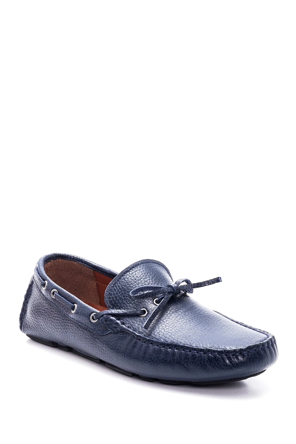 Erkek Lacivert Deri Casual Loafer - Image 3