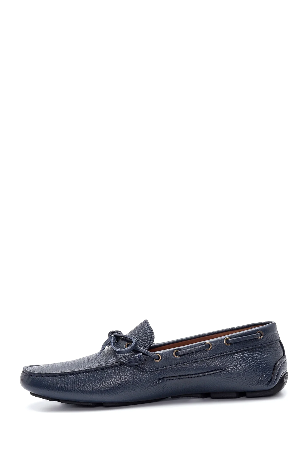 Erkek Lacivert Deri Casual Loafer - Image 2