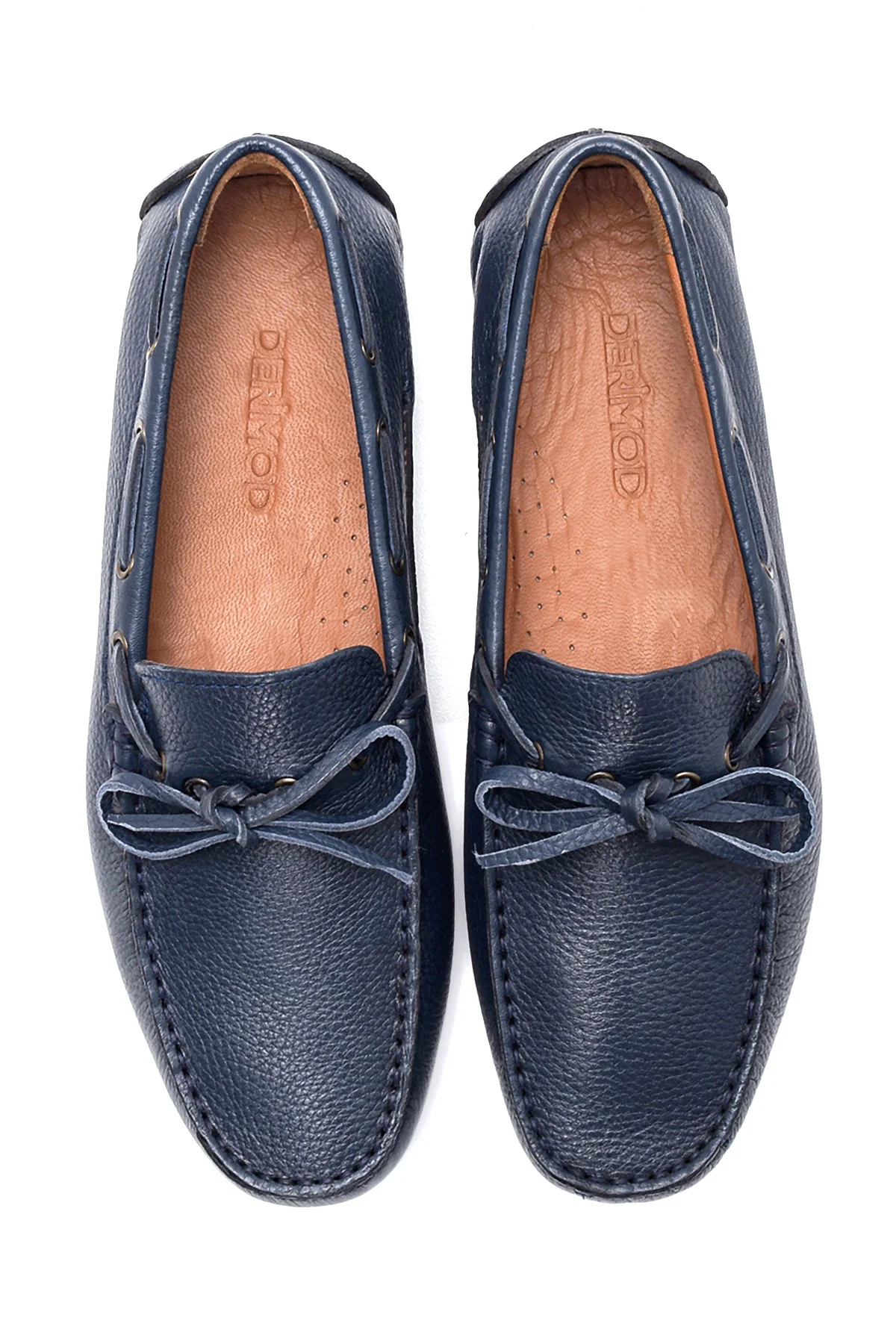 Erkek Lacivert Deri Casual Loafer - Image 7