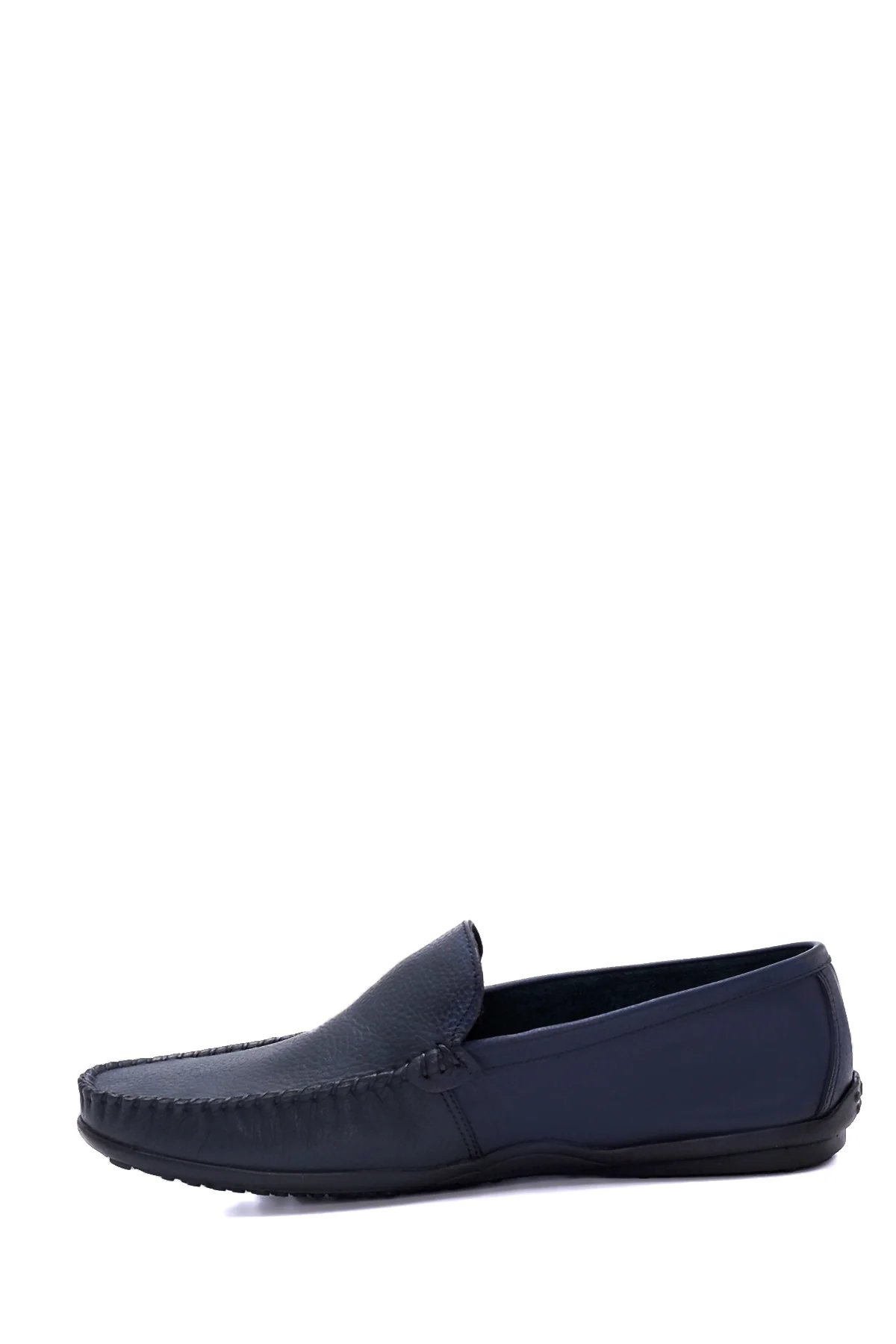 Erkek Lacivert Deri Casual Loafer - Image 2