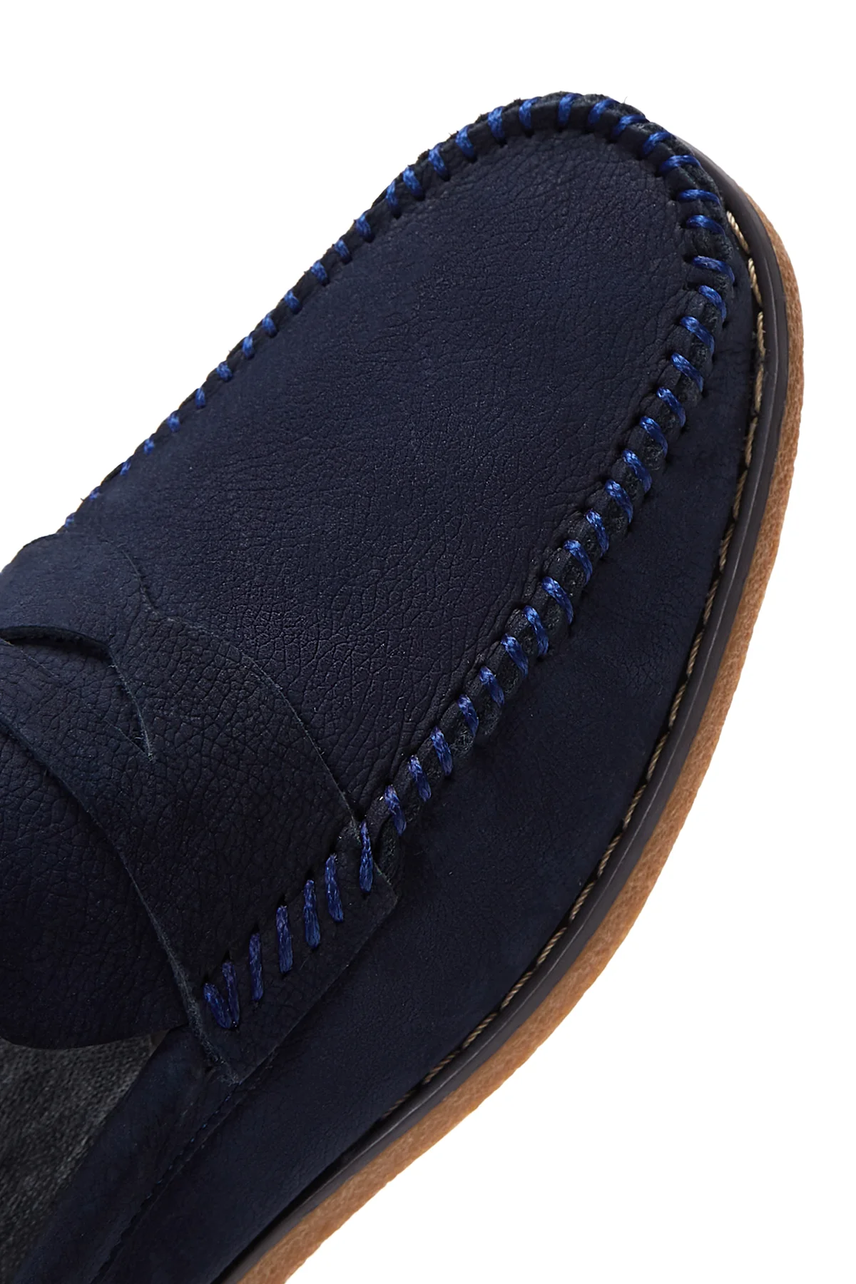 Erkek Lacivert Deri Casual Loafer - Image 7