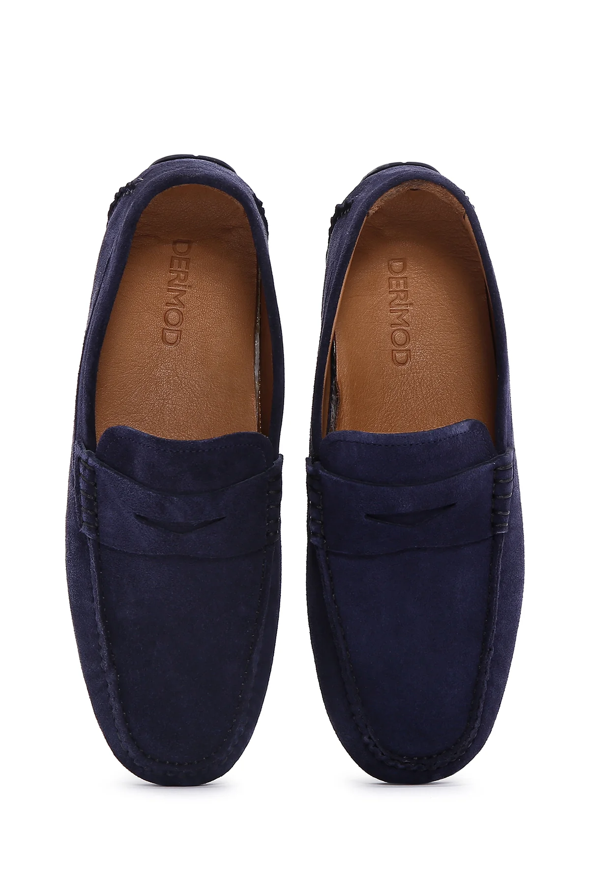 Erkek Lacivert Deri Casual Loafer - Image 6