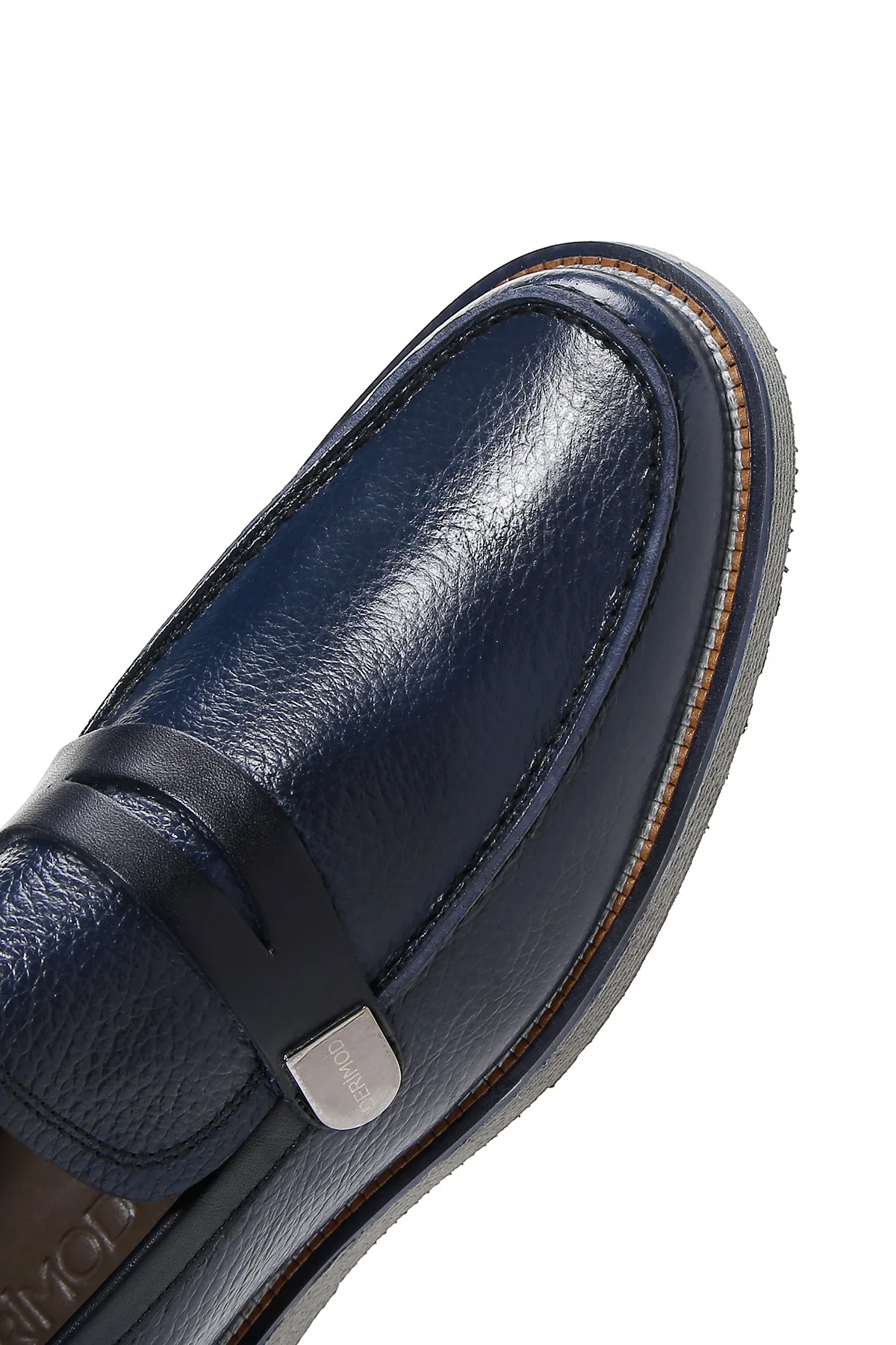 Erkek Lacivert Deri Casual Loafer - Image 8