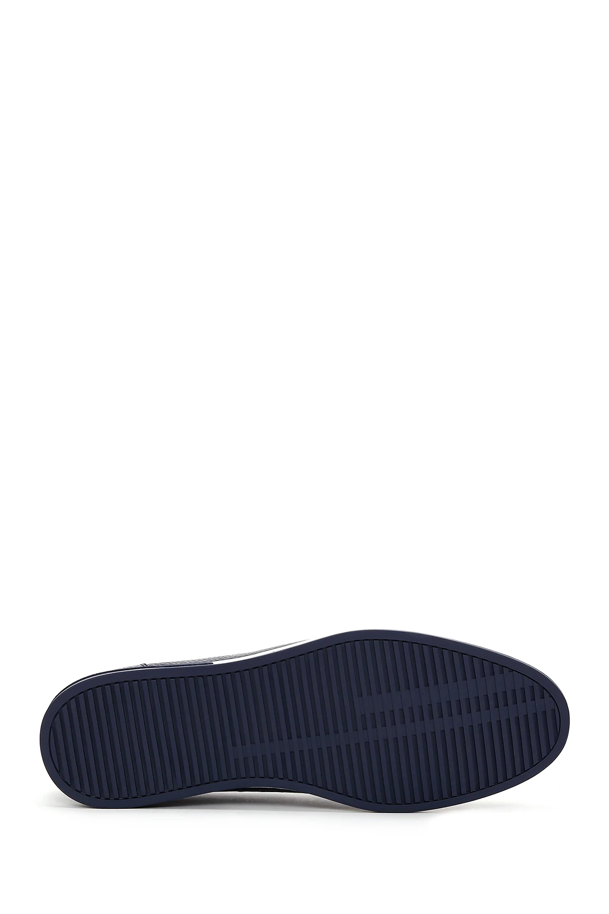 Erkek Lacivert Deri Casual Loafer - Image 4