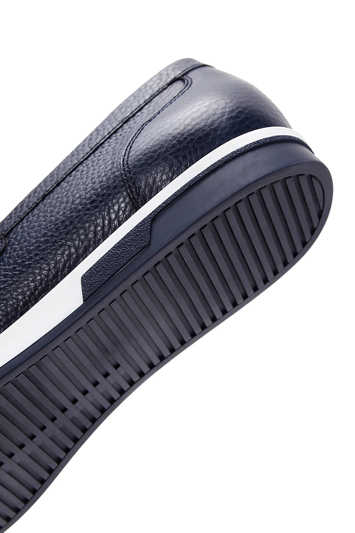 Erkek Lacivert Deri Casual Loafer - Image 7