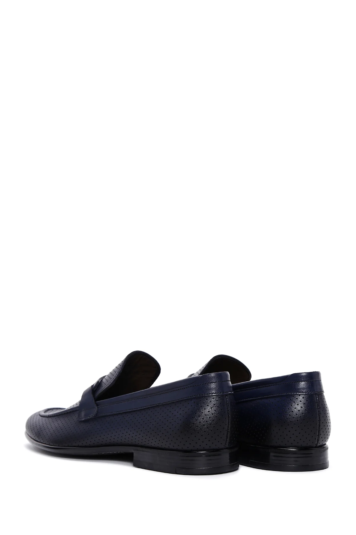 Erkek Lacivert Deri Casual Loafer - Image 5