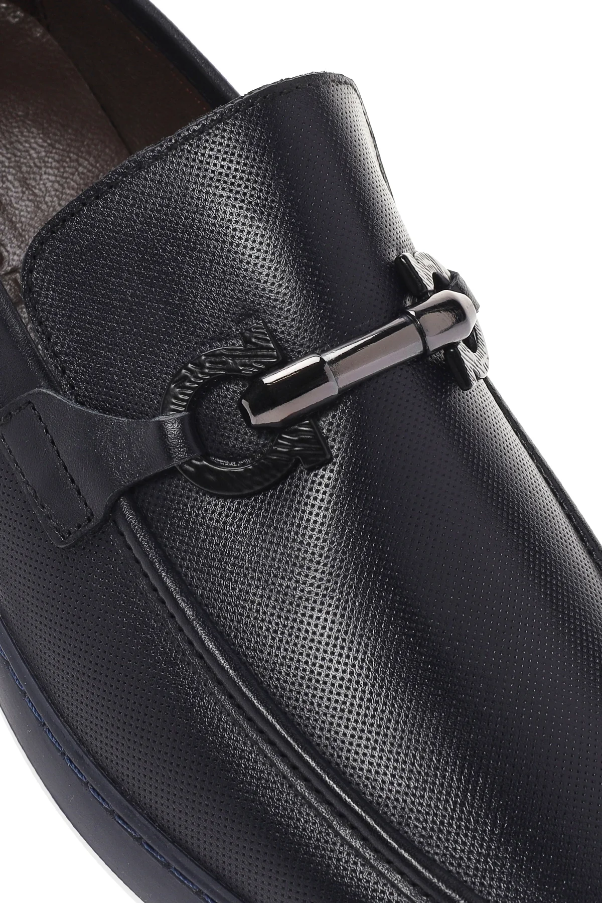 Erkek Lacivert Deri Casual Loafer - Image 10