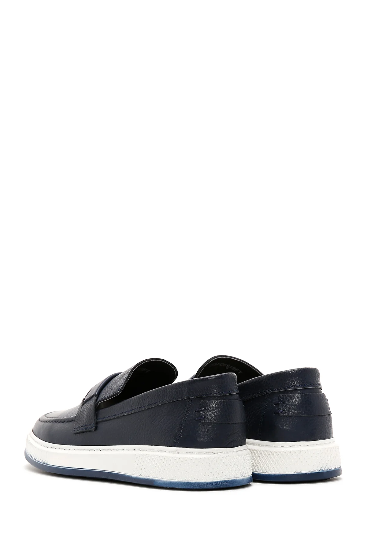 Erkek Lacivert Deri Casual Loafer - Image 5
