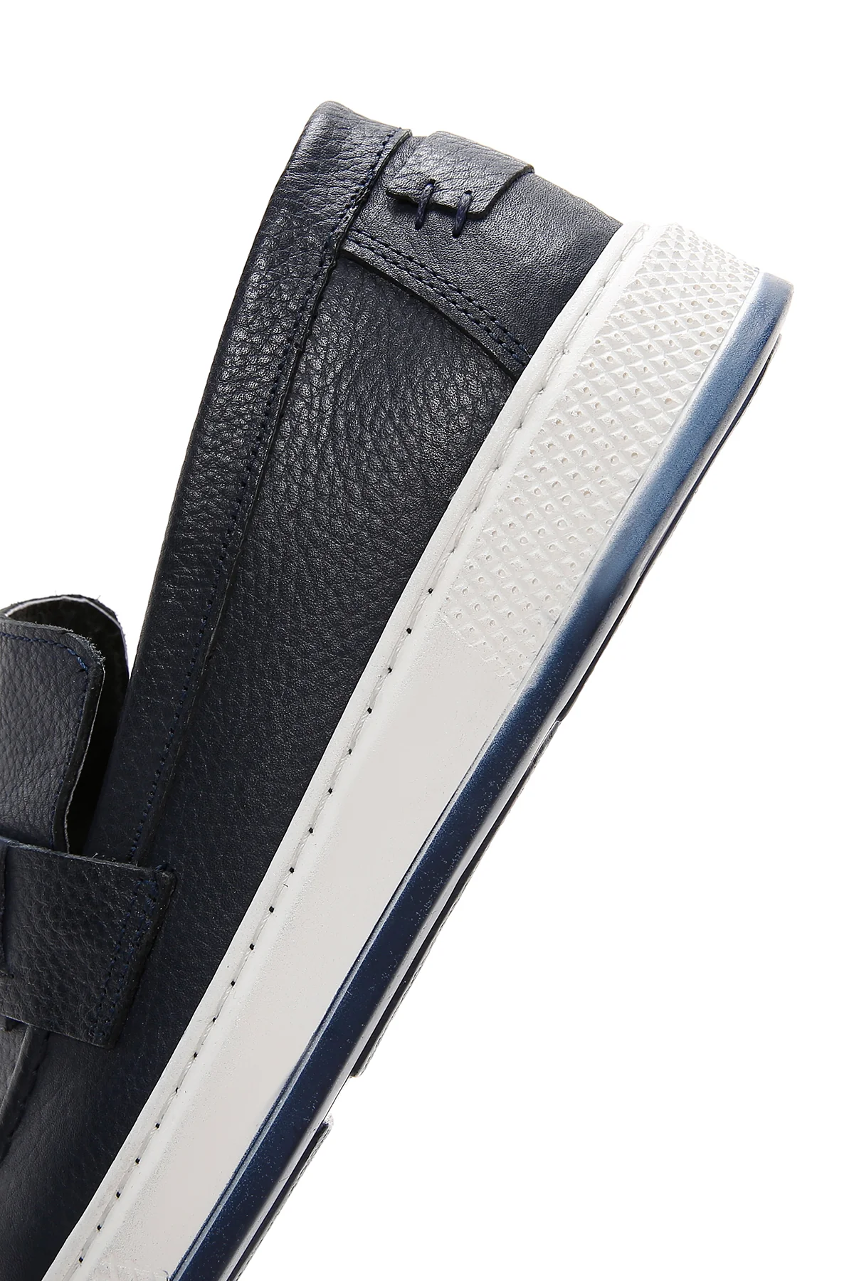 Erkek Lacivert Deri Casual Loafer - Image 8