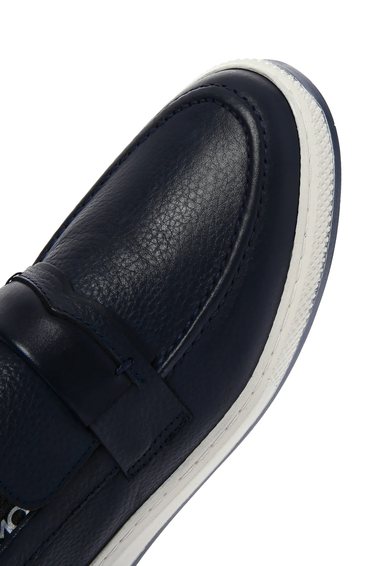 Erkek Lacivert Deri Casual Loafer - Image 9