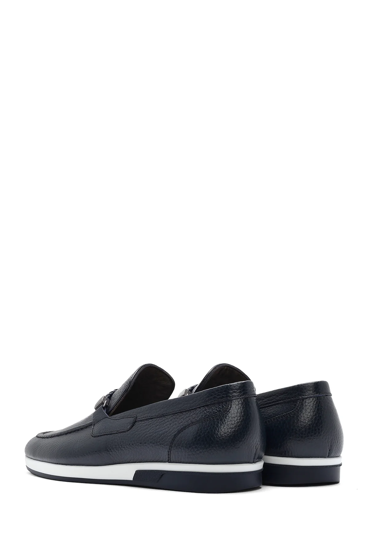 Erkek Lacivert Deri Casual Loafer - Image 6