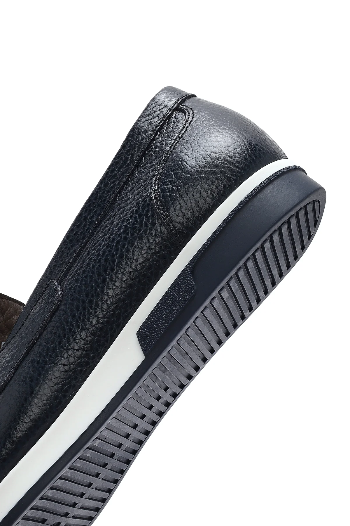 Erkek Lacivert Deri Casual Loafer - Image 8
