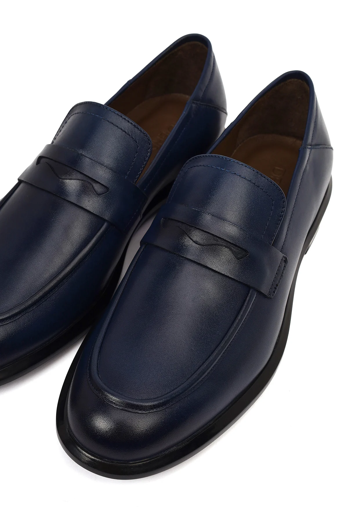 Erkek Lacivert Deri Casual Loafer - Image 10