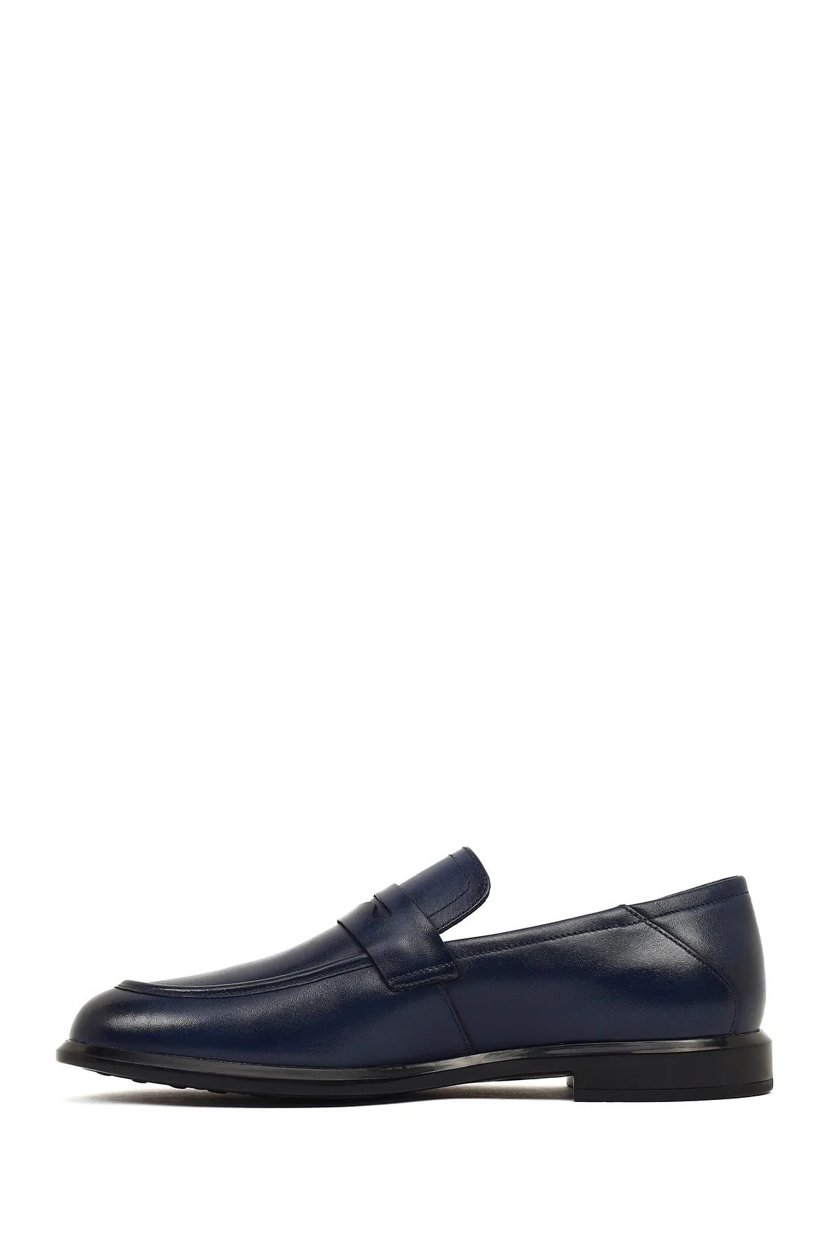 Erkek Lacivert Deri Casual Loafer - Image 3