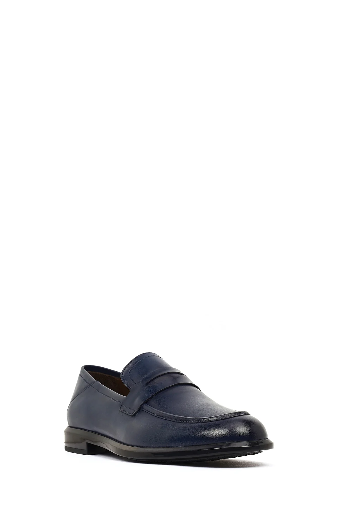 Erkek Lacivert Deri Casual Loafer - Image 7
