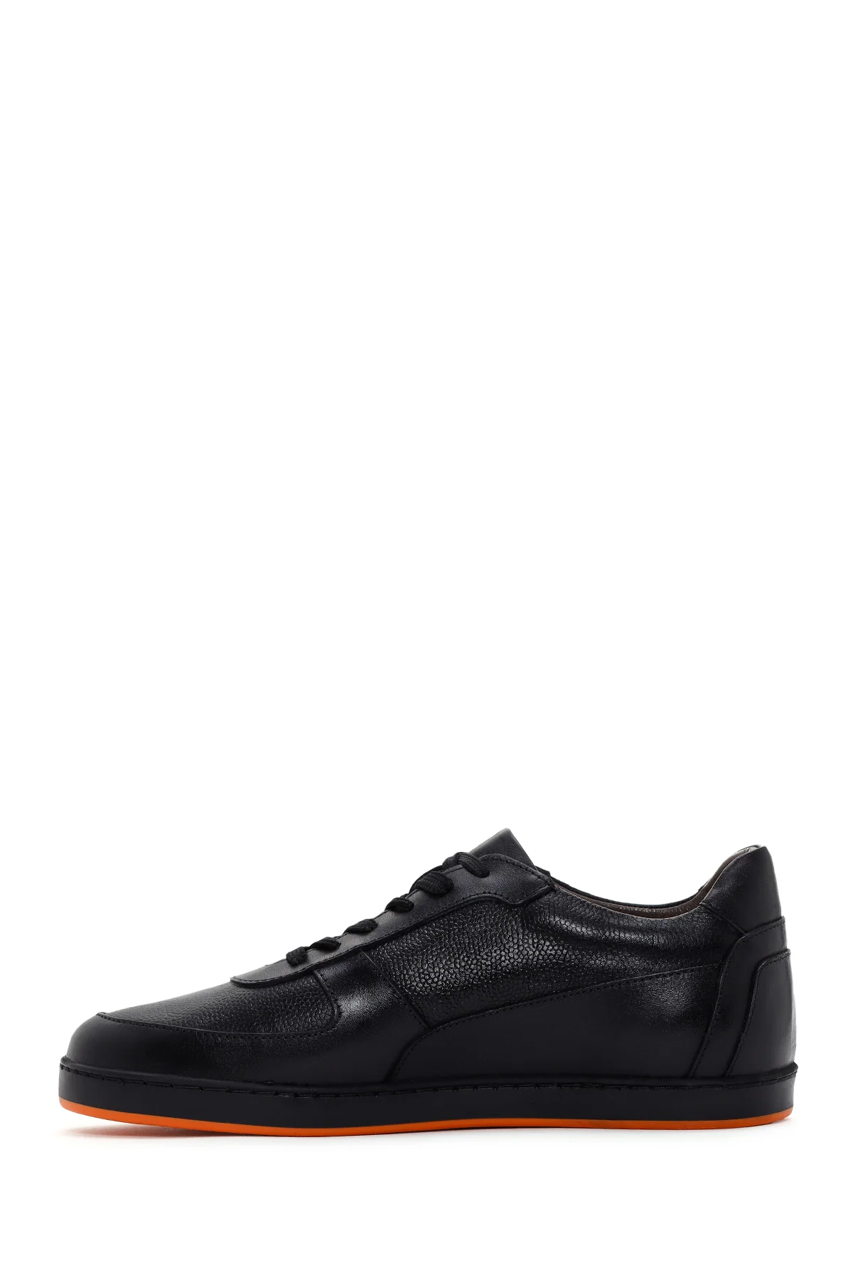 Erkek Lacivert Deri Casual Sneaker - Image 2