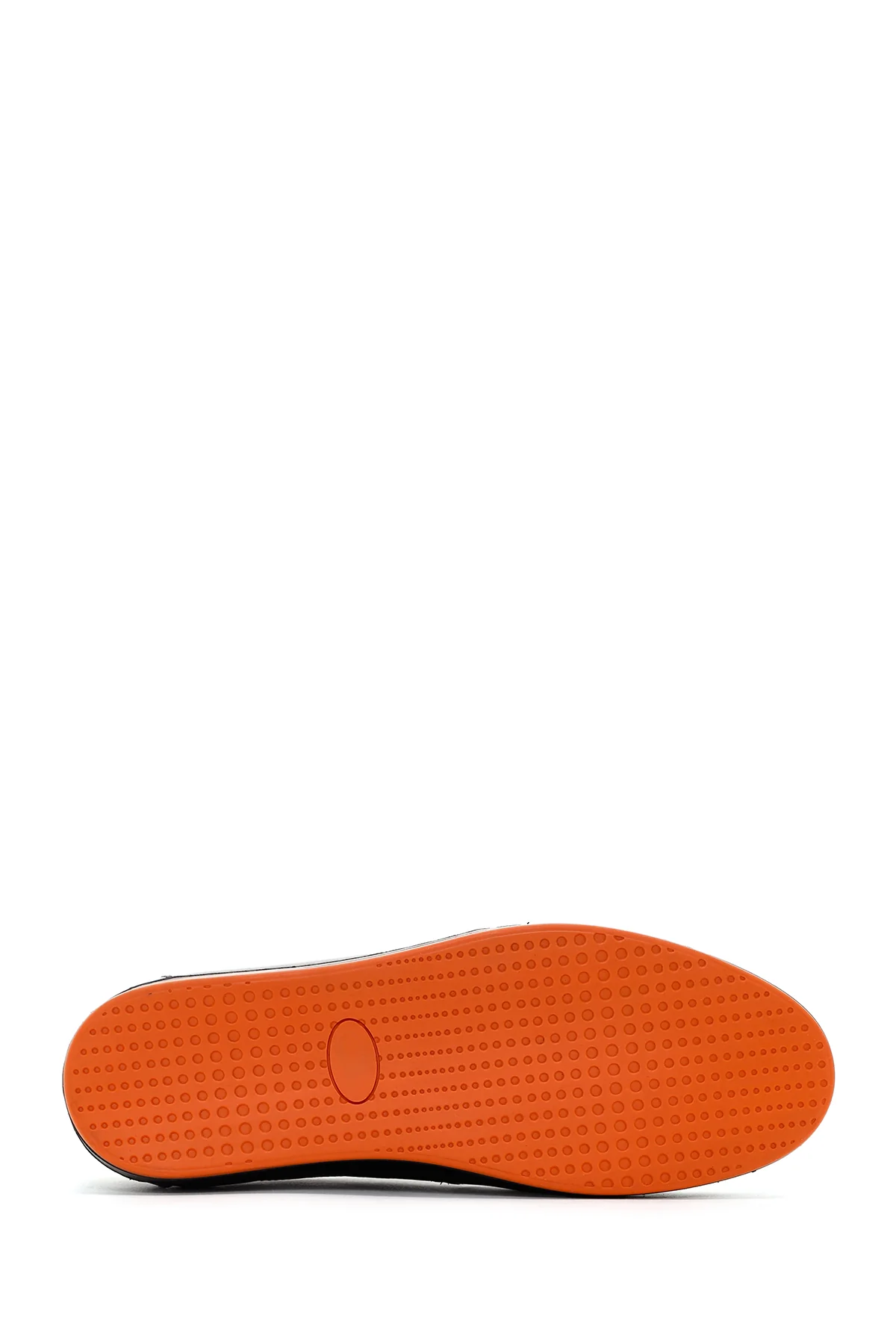 Erkek Lacivert Deri Casual Sneaker - Image 4