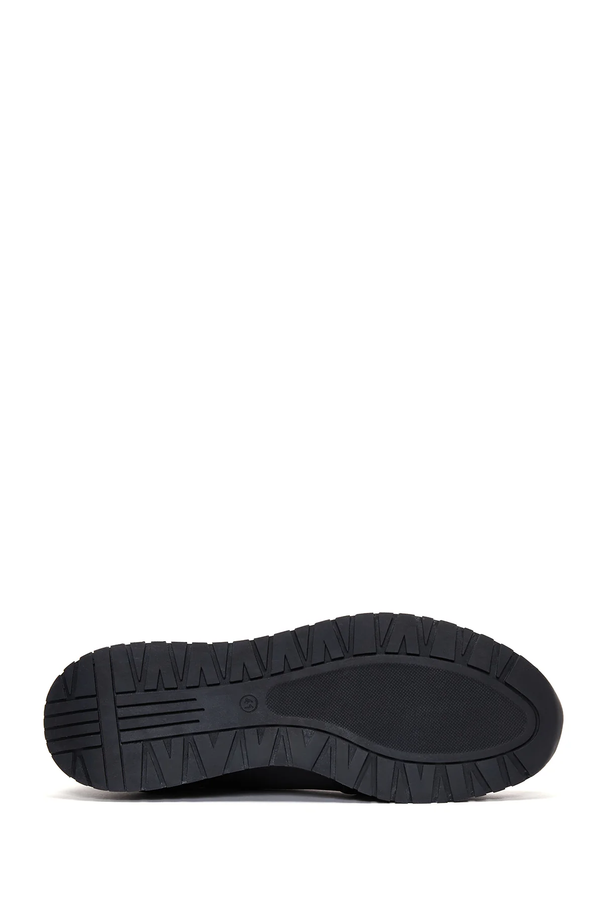 Erkek Lacivert Deri Casual Sneaker - Image 3