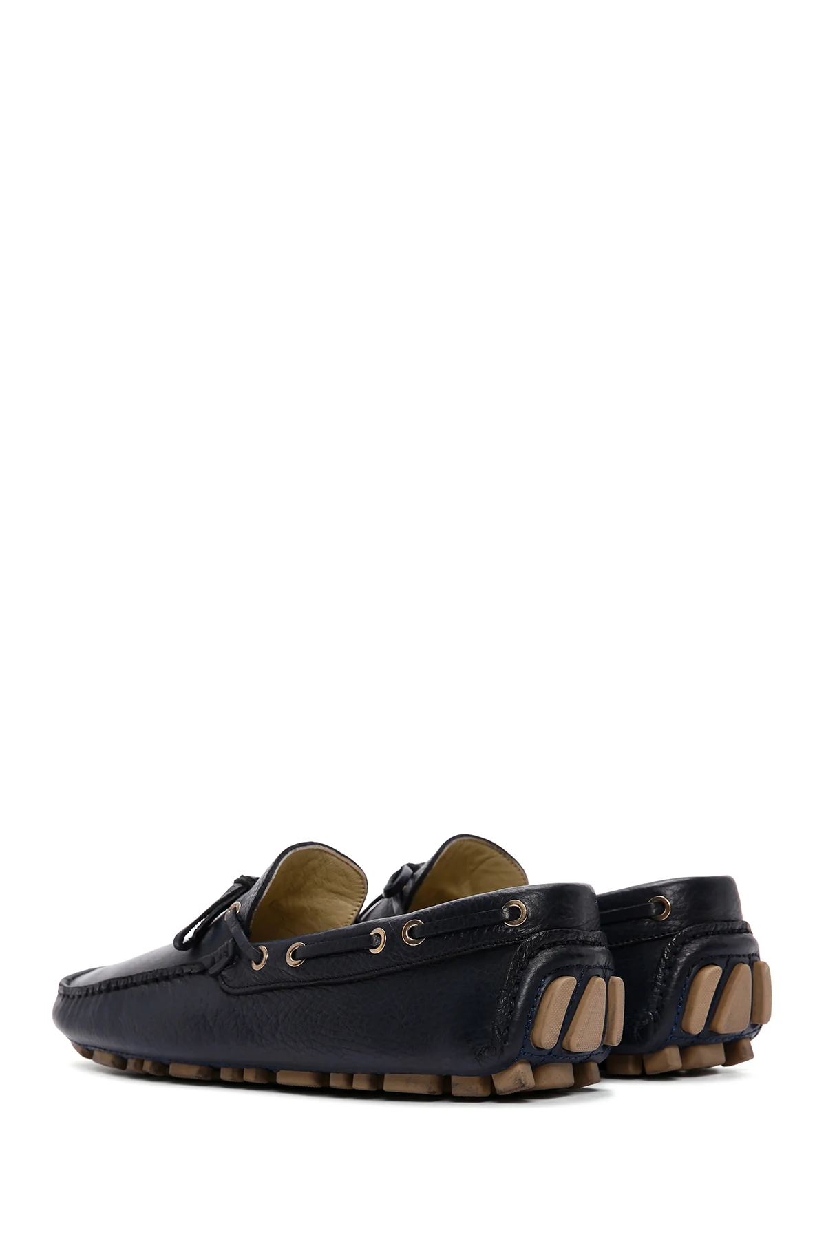 Erkek Lacivert Deri Comfort Loafer - Image 5