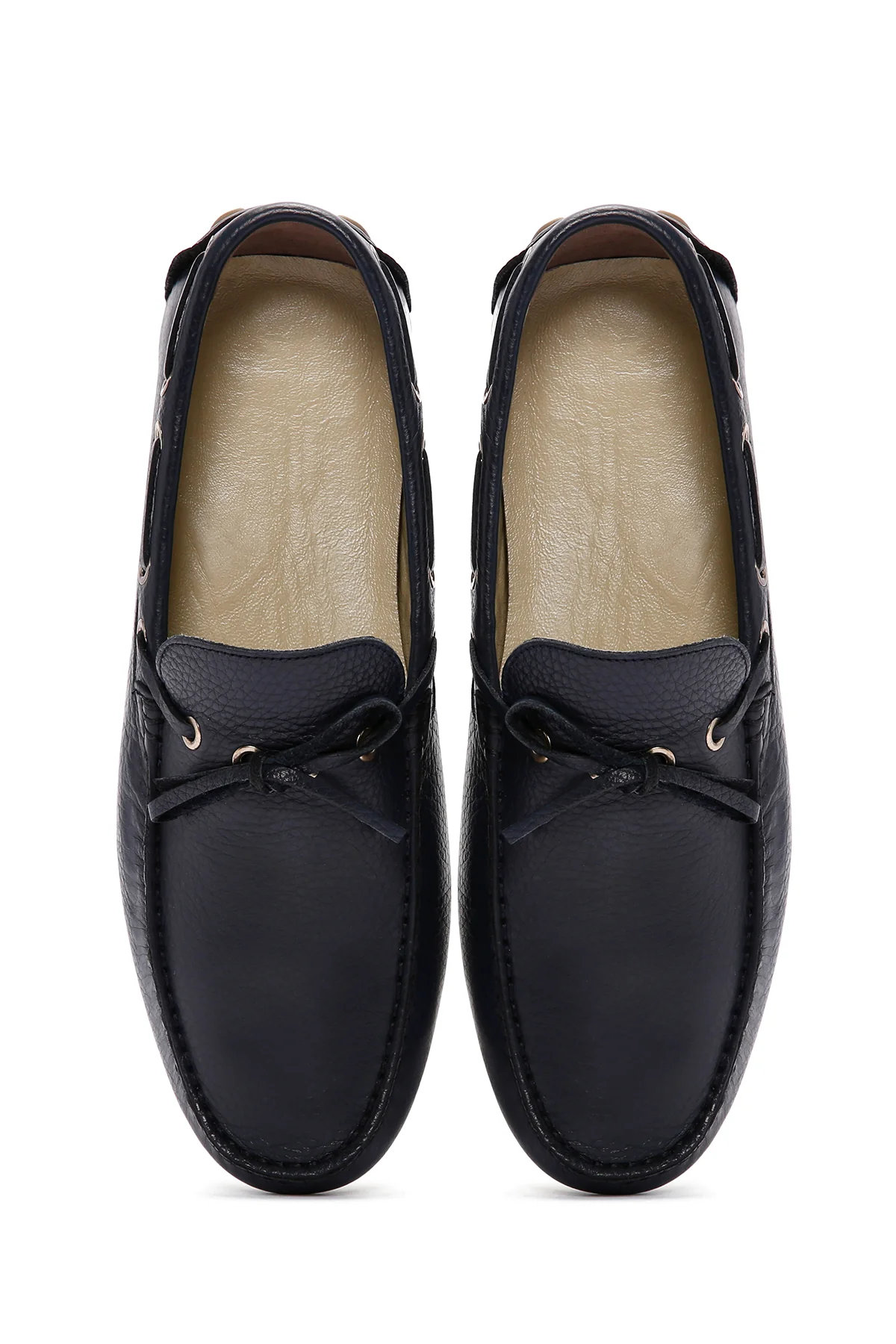 Erkek Lacivert Deri Comfort Loafer - Image 7