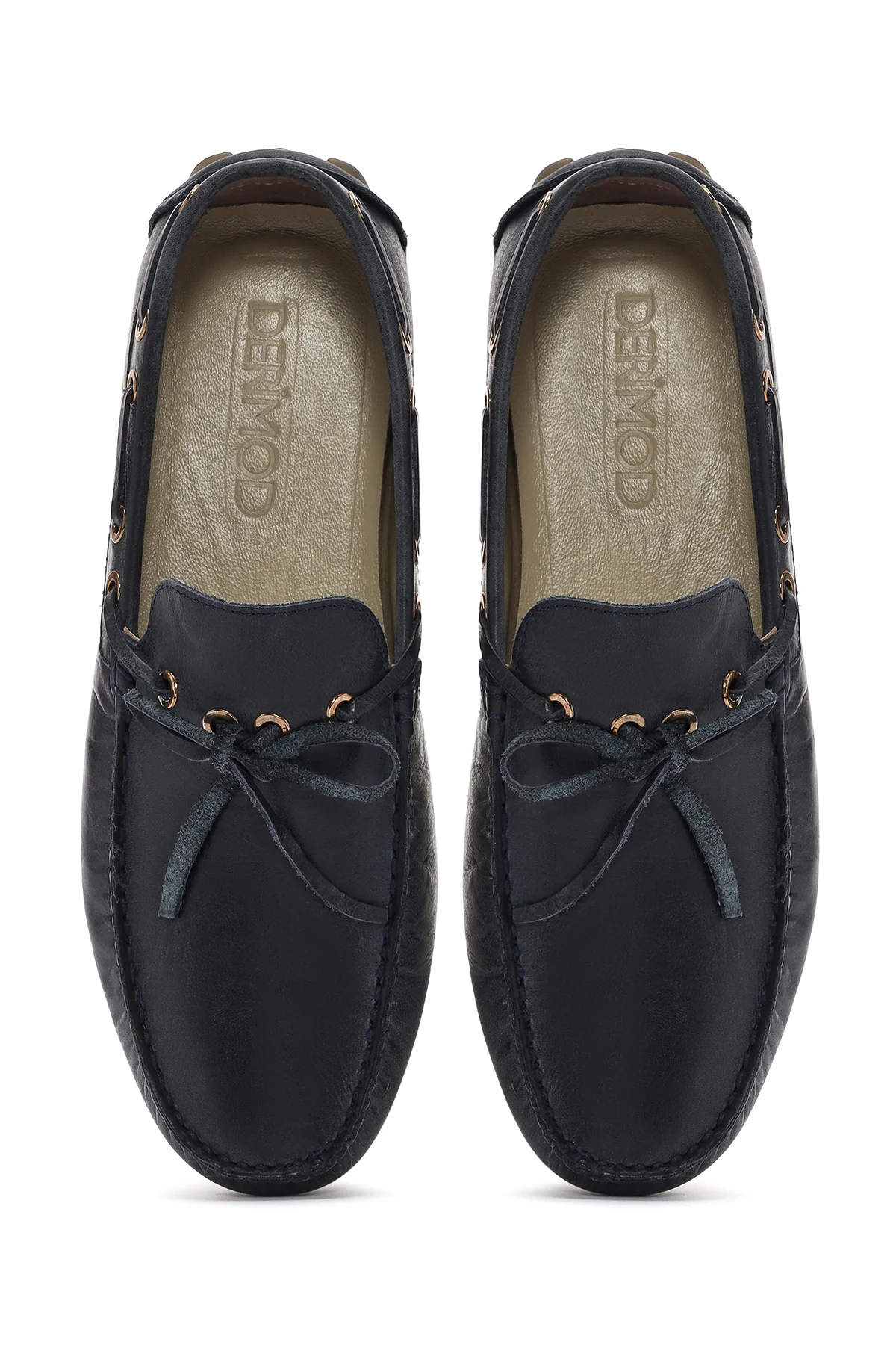 Erkek Lacivert Deri Comfort Loafer - Image 7