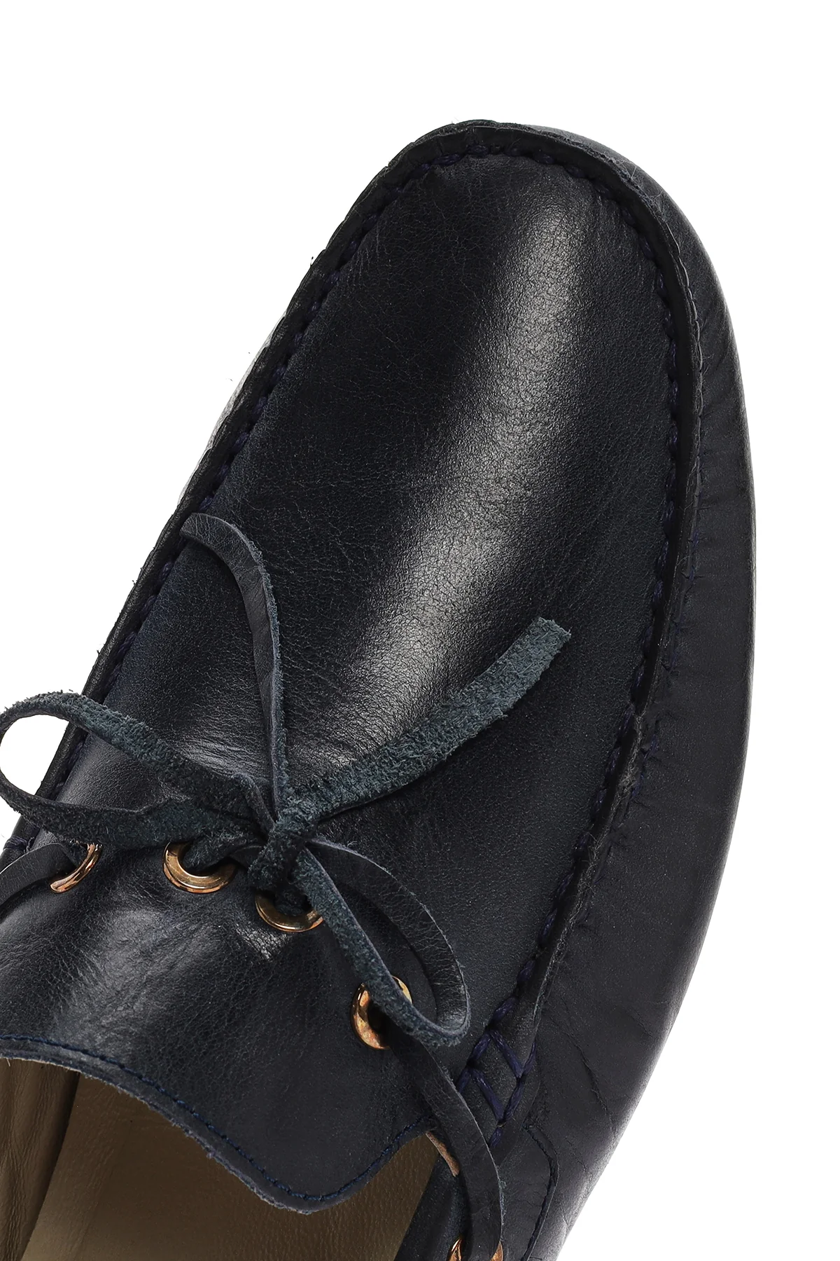 Erkek Lacivert Deri Comfort Loafer - Image 9