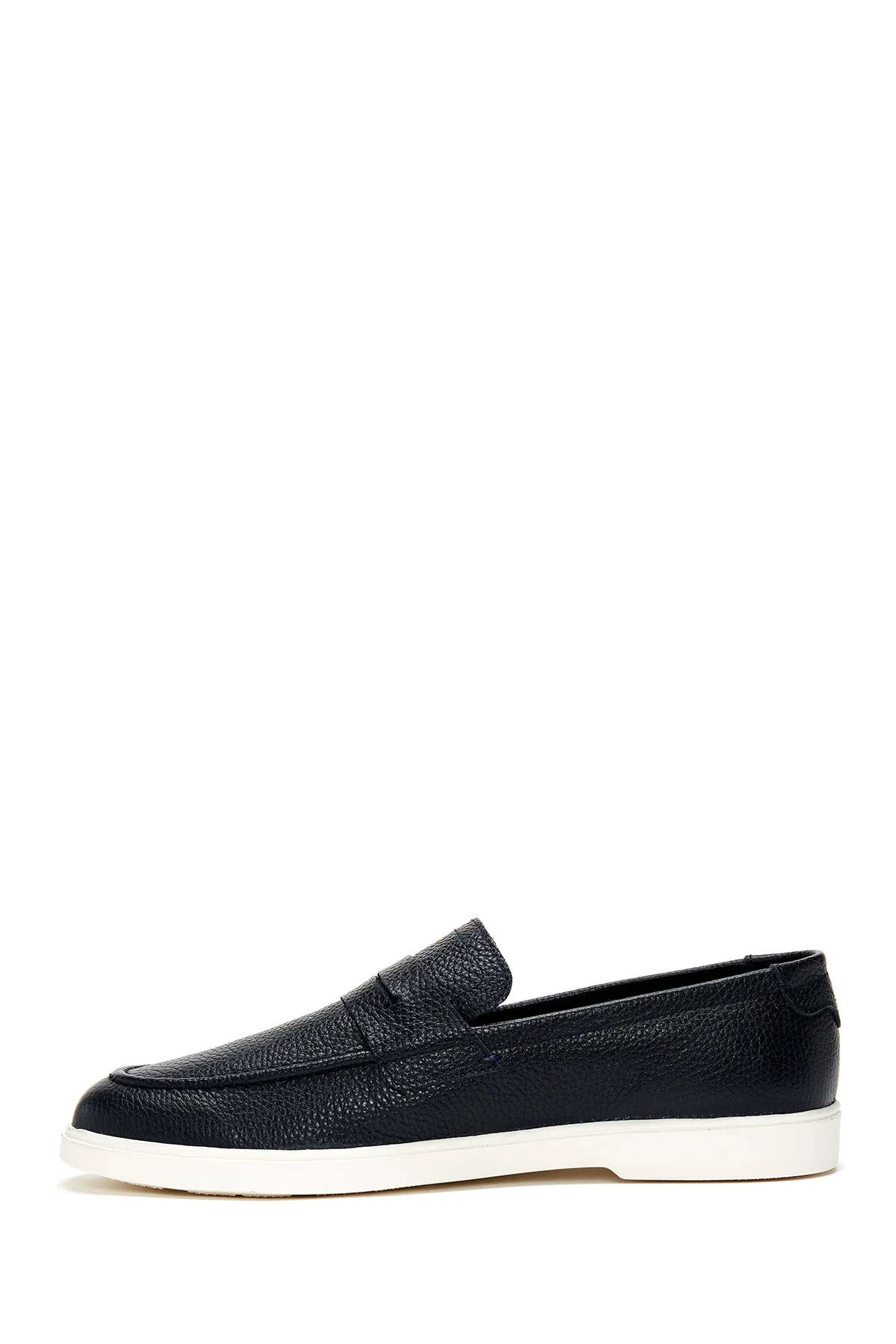 Erkek Lacivert Deri Loafer - Image 2