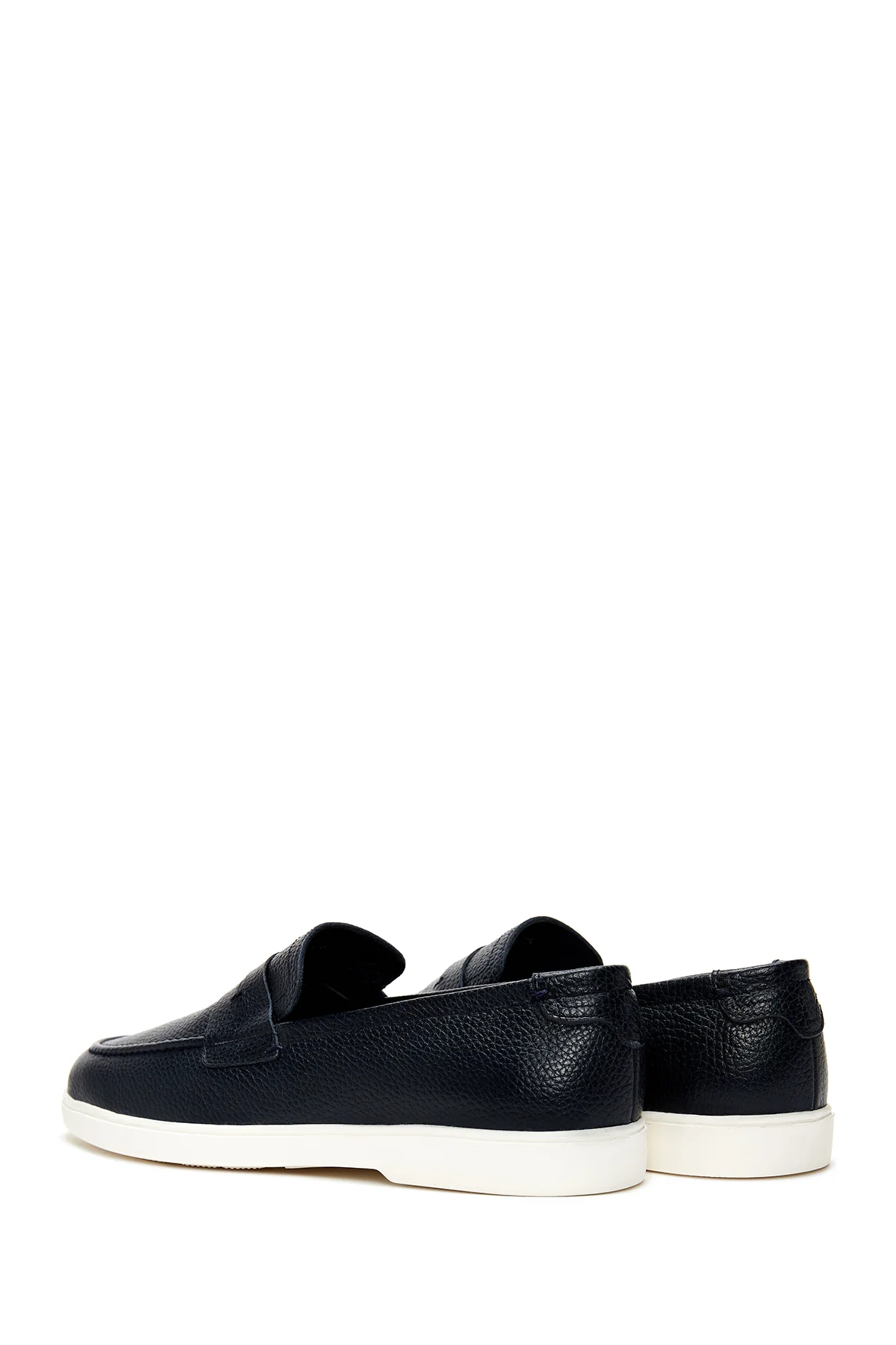 Erkek Lacivert Deri Loafer - Image 5