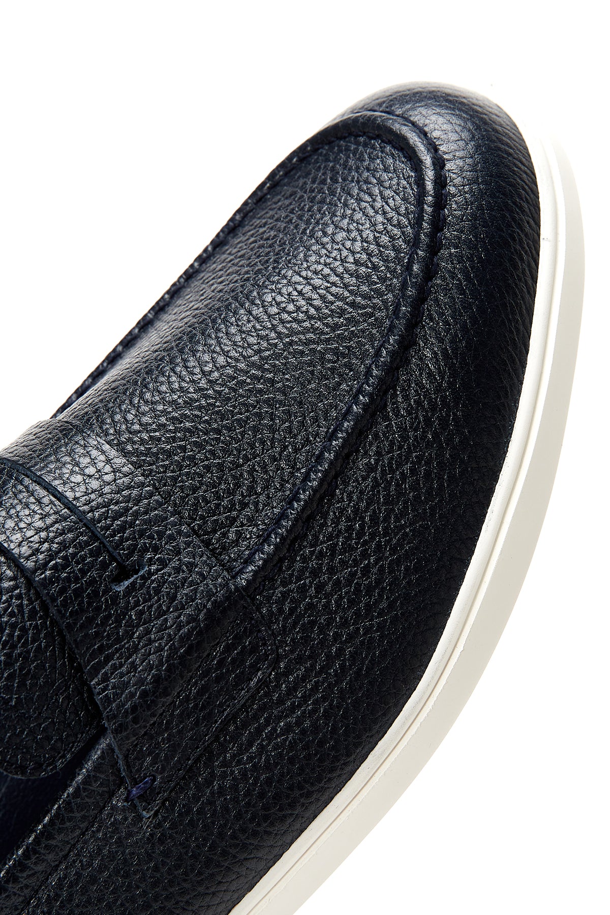 Erkek Lacivert Deri Loafer - Image 8