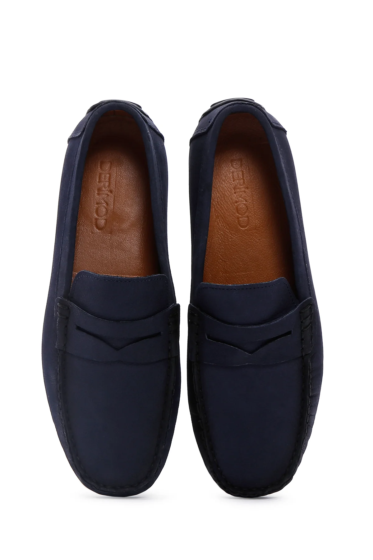 Erkek Lacivert Deri Loafer - Image 6