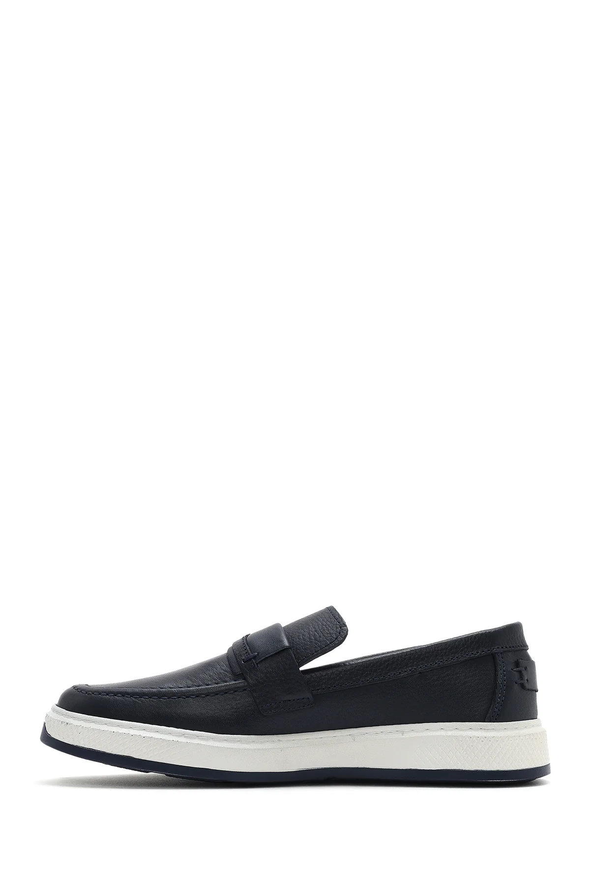 Erkek Lacivert Deri Loafer - Image 2