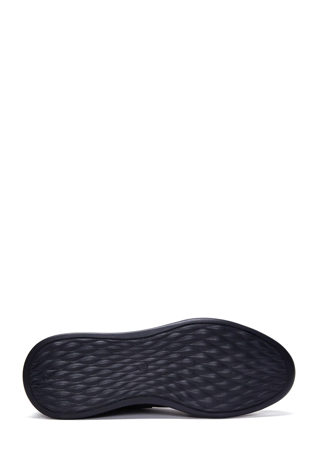 Erkek Lacivert Deri Sneaker - Image 4