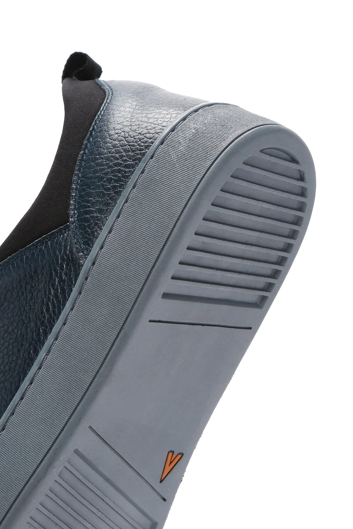 Erkek Lacivert Deri Sneaker - Image 8