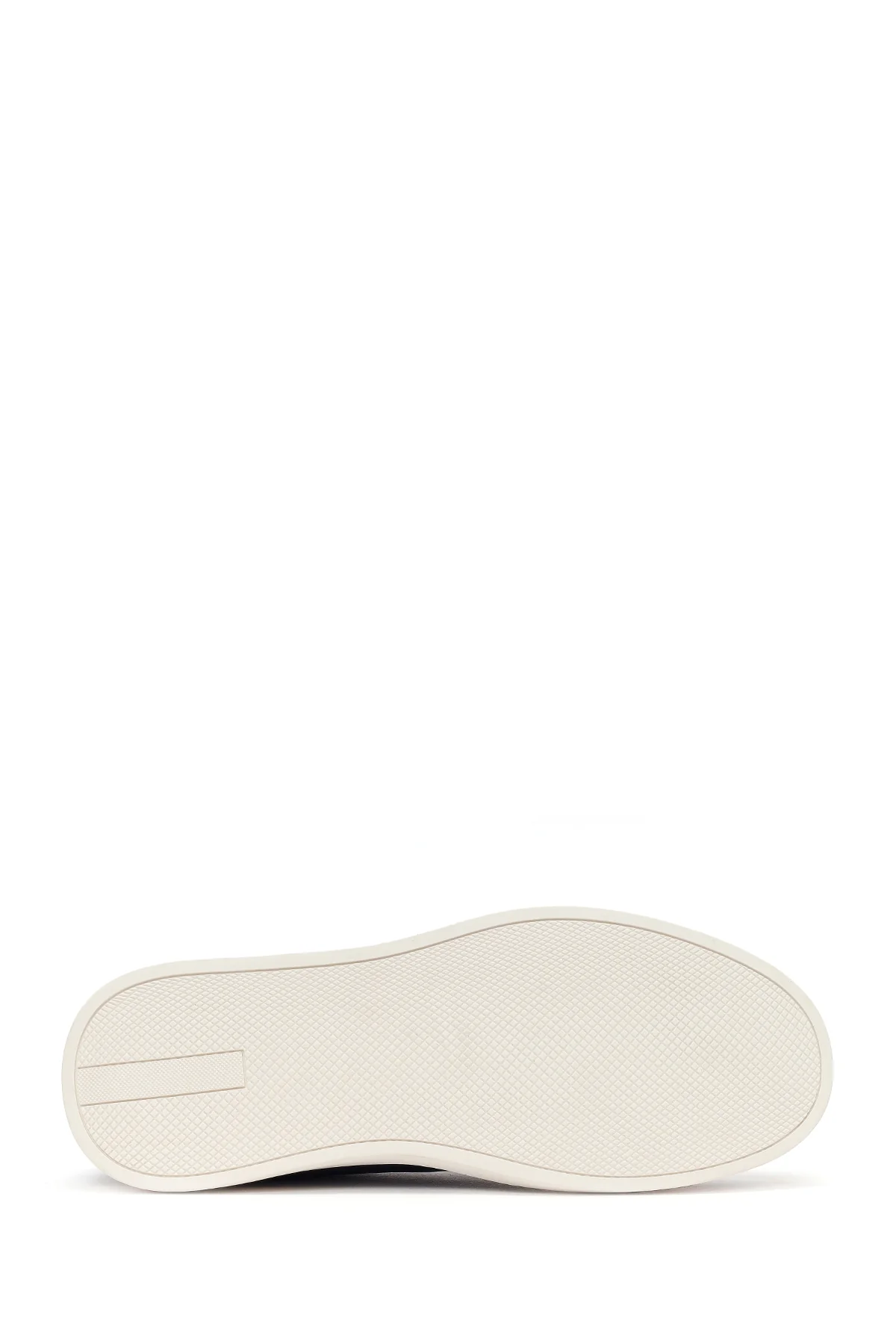 Erkek Lacivert Deri Sneaker - Image 5