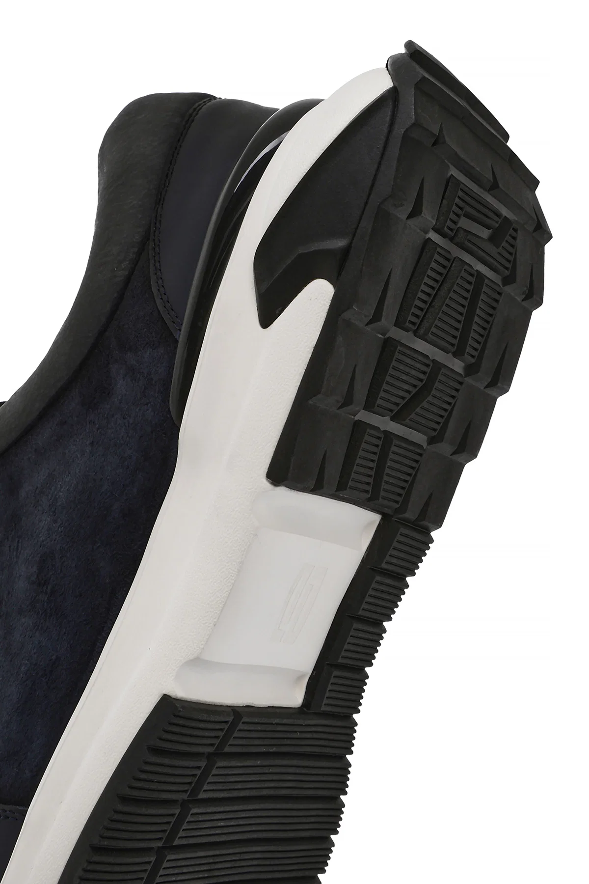Erkek Lacivert Kalın Tabanlı Bağcıklı Süet Deri Sneaker - Image 8