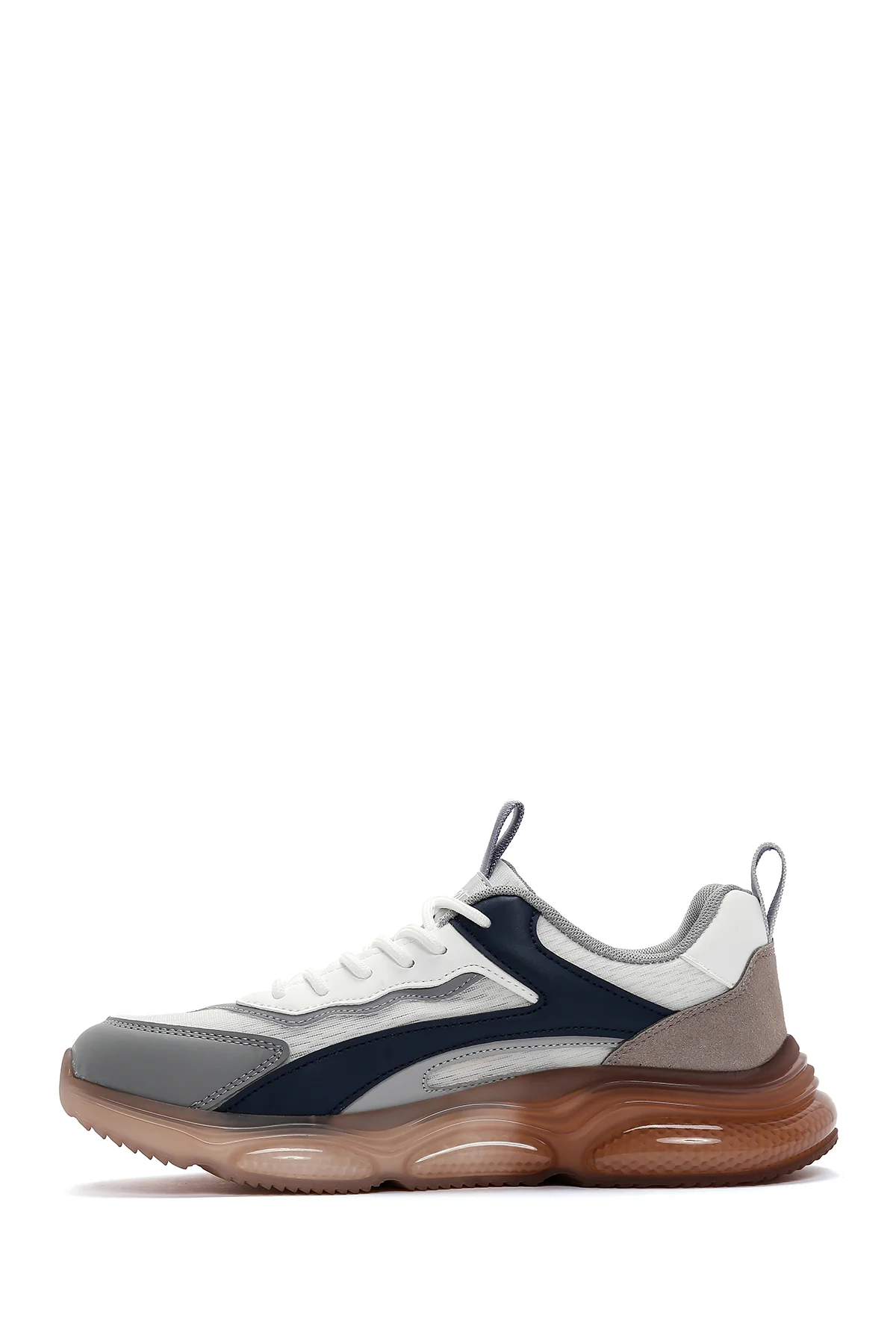 Erkek Lacivert Kalın Tabanlı Sneaker - Image 2