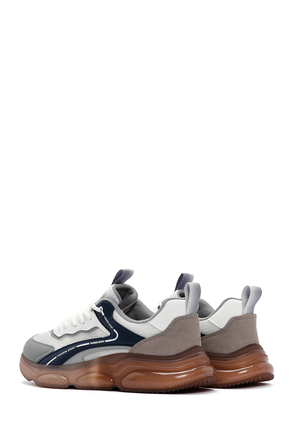 Erkek Lacivert Kalın Tabanlı Sneaker - Image 5